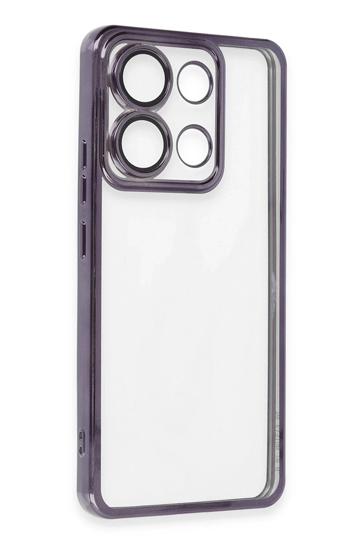 Xi̇aomi̇ Poco X6 Kılıf Lensli̇ Si̇li̇kon - Mor - Dropx9249-2222