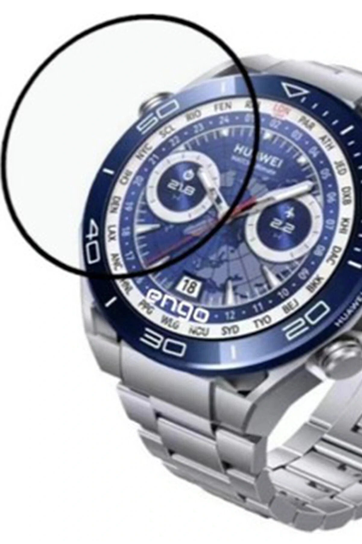 Huawei̇ Watch Ulti̇mate Polymer Nano Ekran Koruyucu - Şeffaf - Dropx9926-7631