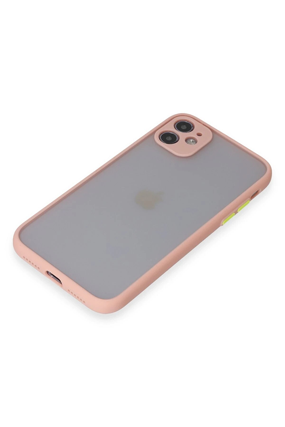 İphone 11 Kılıf Montreal Si̇li̇kon Kapak - Pembe - Dropx1376-4592