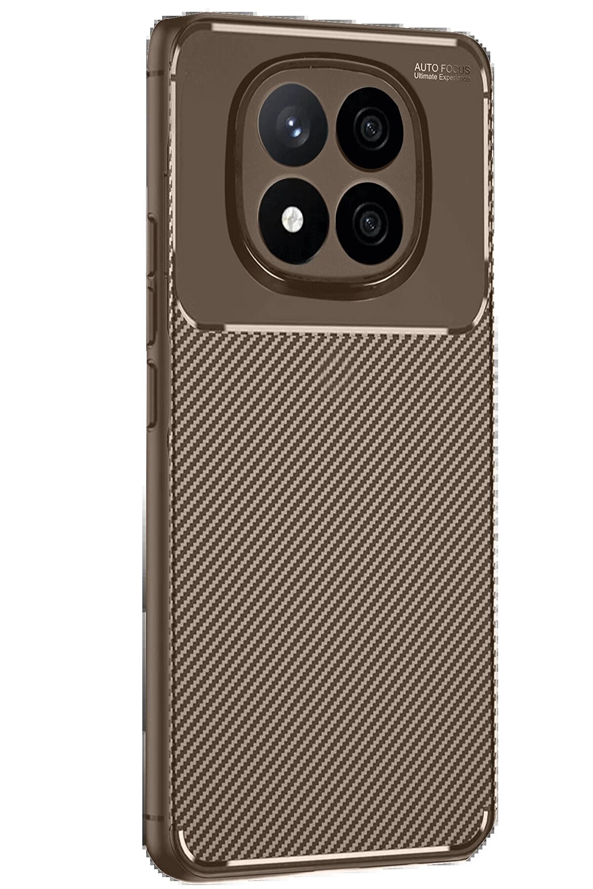 Xi̇aomi̇ Redmi̇ Note 14 Pro 4G Kılıf Auto Focus Karbon Kapak - Kahverengi̇ - Dropx5720-8151