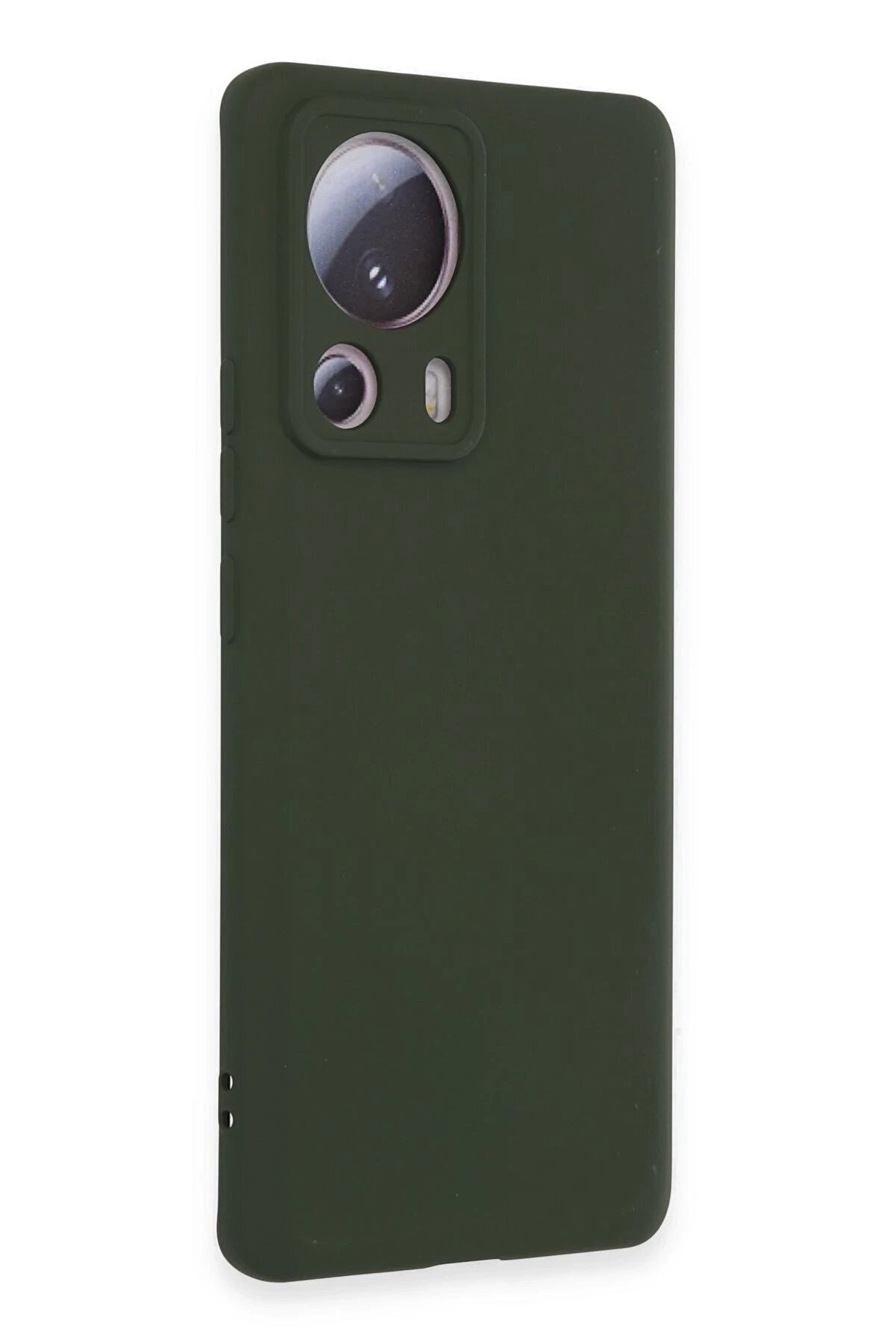 Xi̇aomi̇ Mi̇ 13 Li̇te Kılıf Nano İçi̇ Kadi̇fe Si̇li̇kon - Koyu Yeşi̇l - Dropx6918-9459
