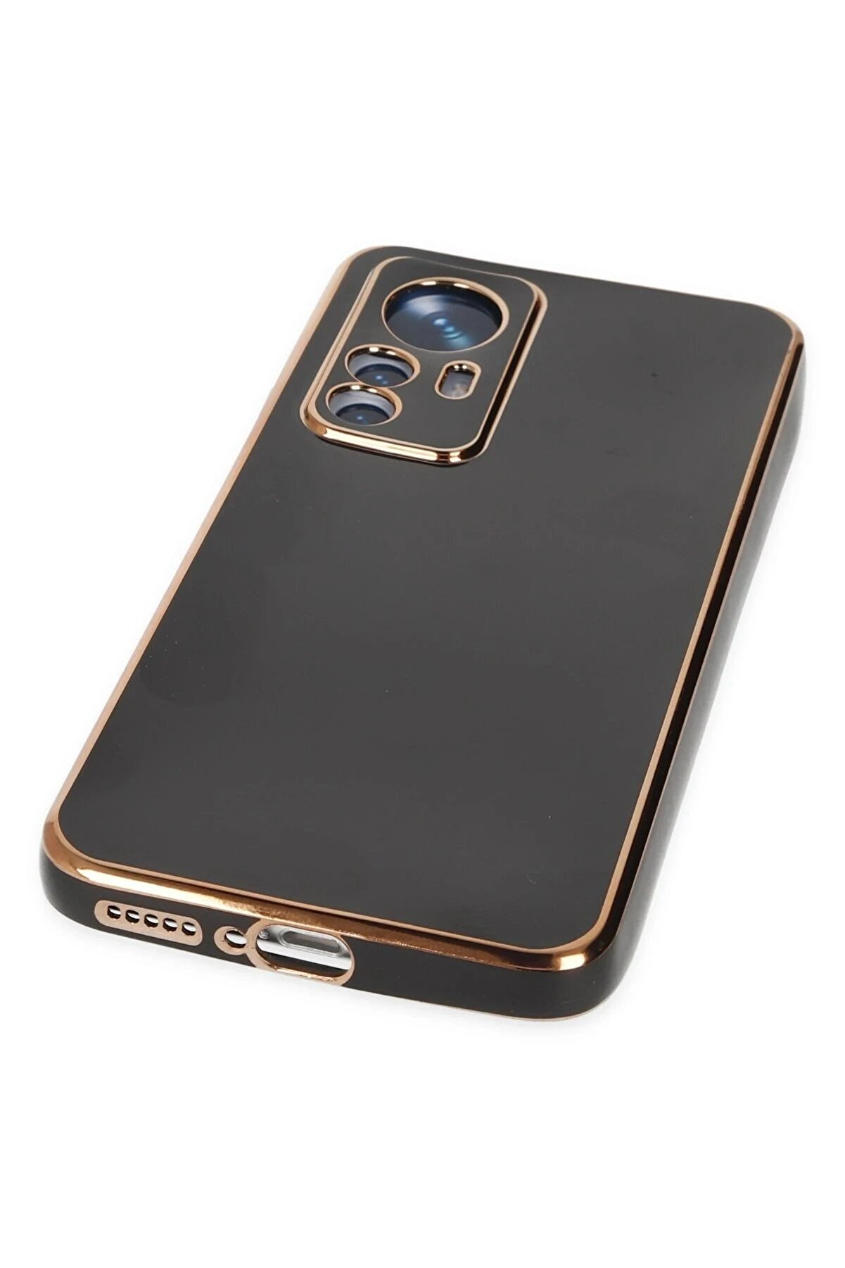Xi̇aomi̇ Mi̇ 12T Pro Kılıf Volet Si̇li̇kon - Si̇yah - Dropx6228-1572