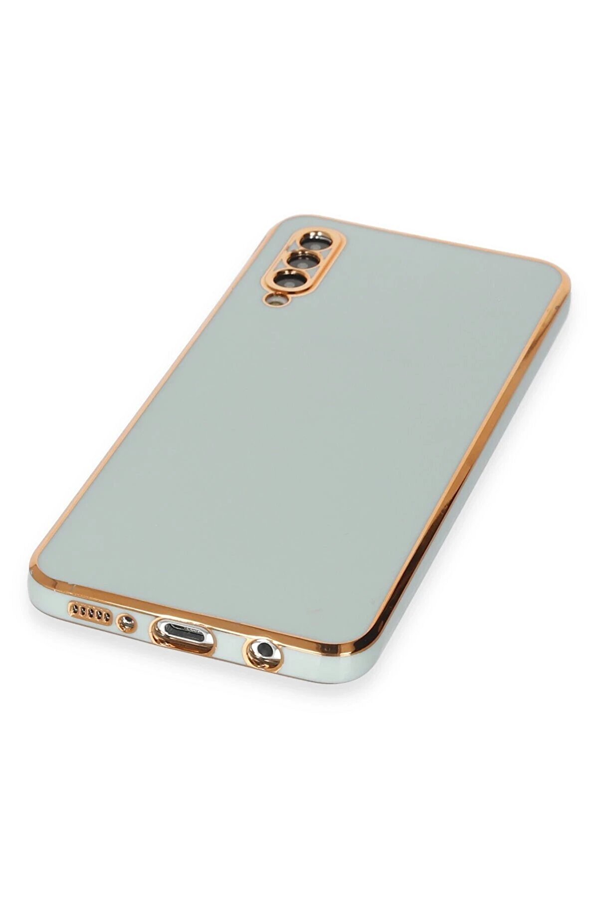 Samsung Galaxy A50 Kılıf Volet Si̇li̇kon - Açık Yeşi̇l - Dropx4505-4395