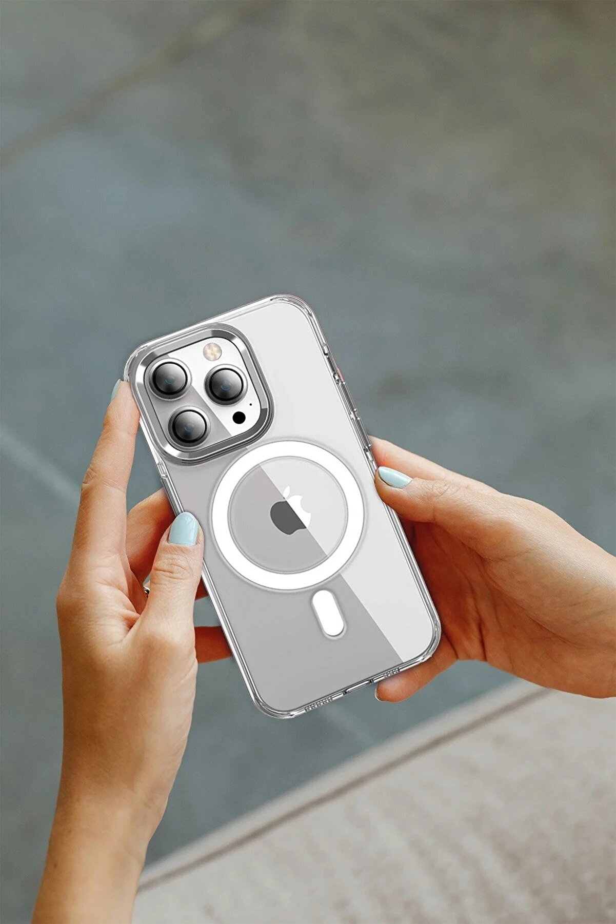 İphone 16 Pro Crystal Magsafe Kapak - Şeffaf - Dropx6590-8600