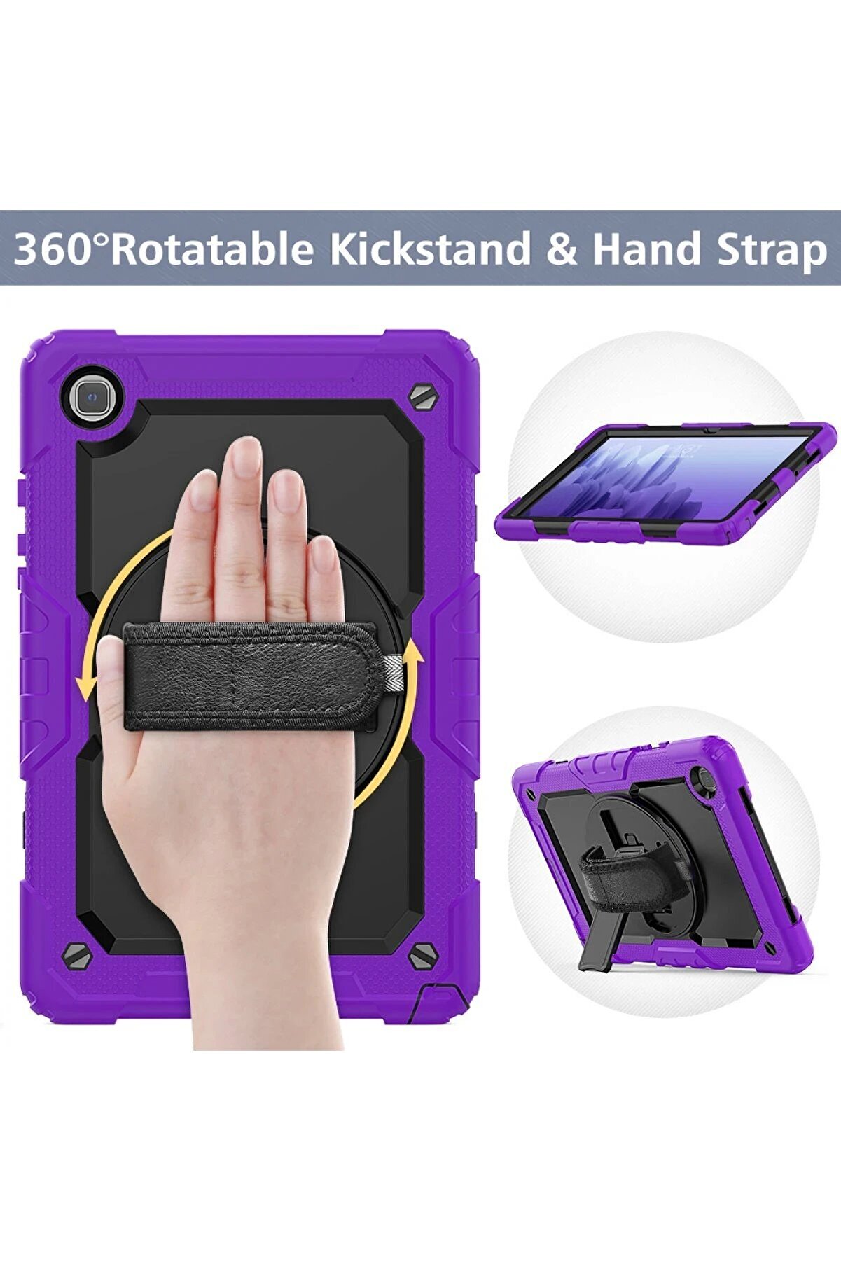 Samsung Galaxy Tab A7 10.4 Kılıf Pars Tablet Kapak - Mor - Dropx7120-6267