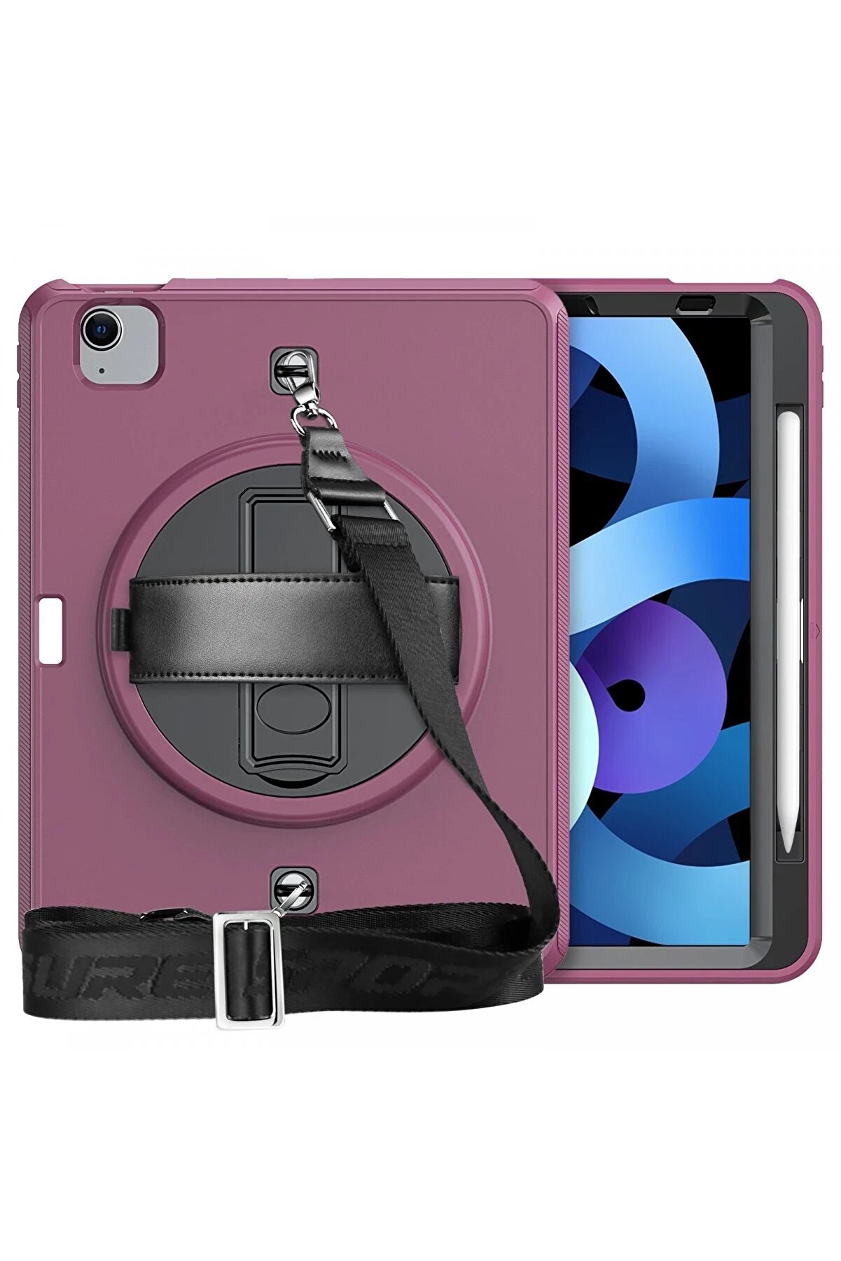 İpad Pro 11 (2020) Kılıf Strap-C Otterbox Tablet Kapak - Mürdüm - Dropx2892-6948