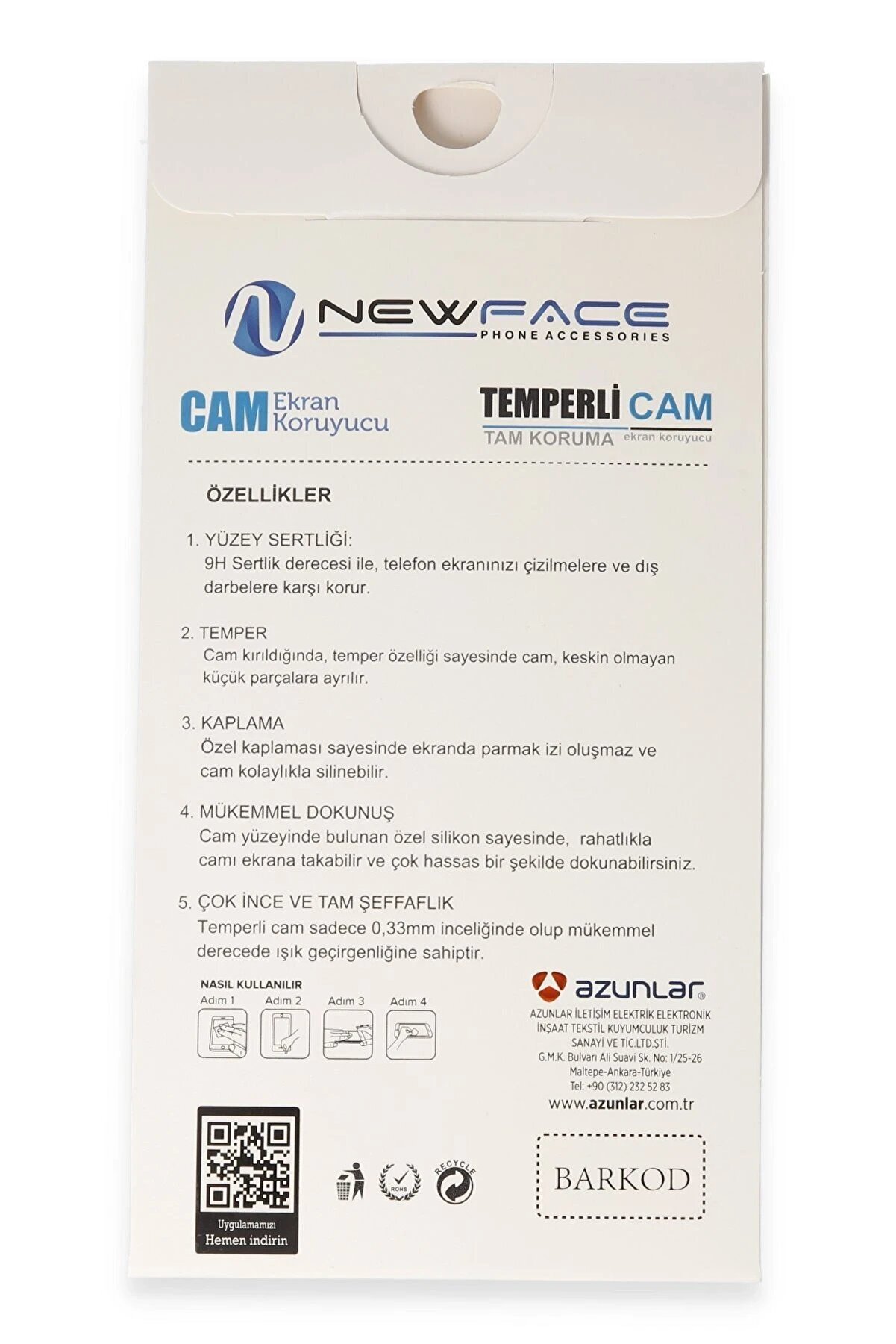 Xi̇aomi̇ Redmi̇ 9A 3D Anti̇stati̇k Cam Ekran Koruyucu - Dropx1611-7198