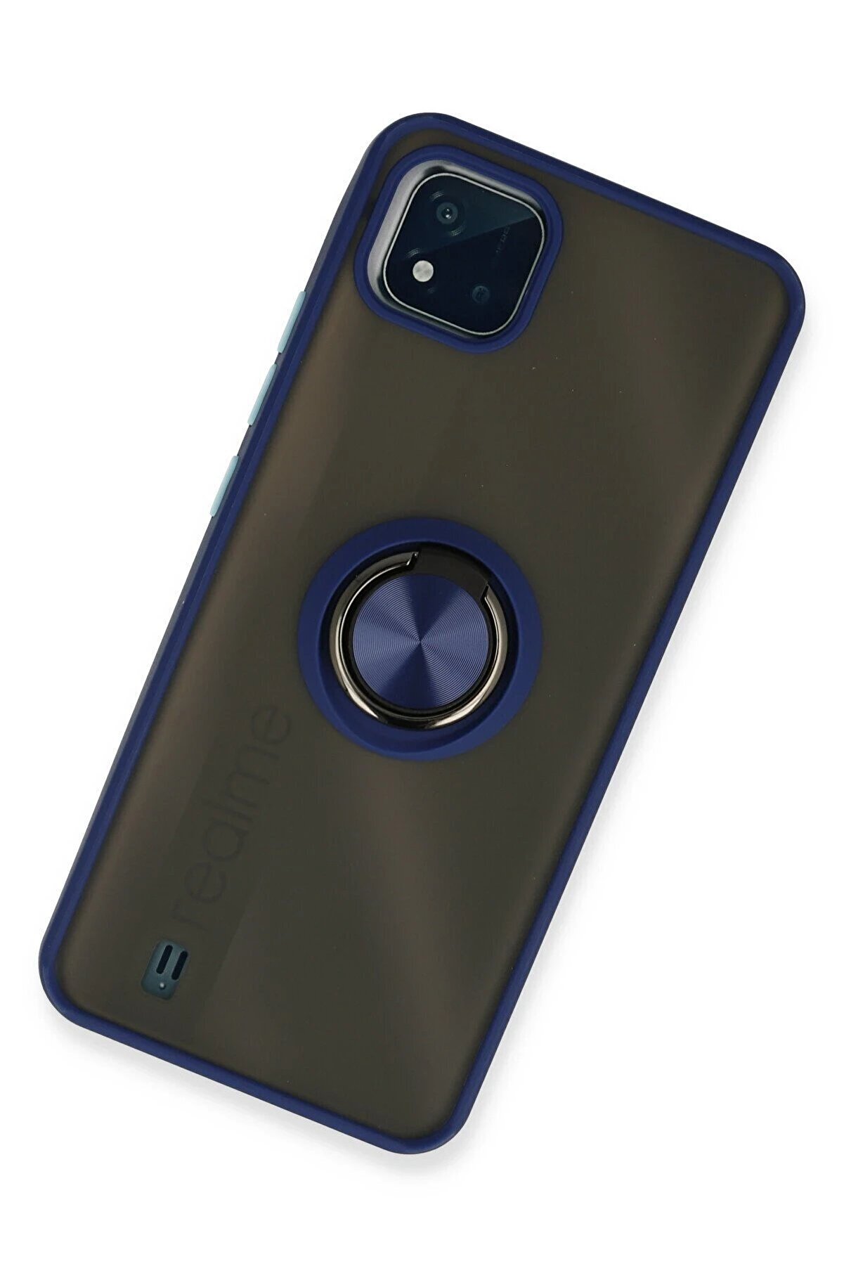 Realme C11 2021 Kılıf Montreal Y&uuml;z&uuml;kl&uuml; Si̇li̇kon Kapak - Laci̇vert - Dropx1762-5822