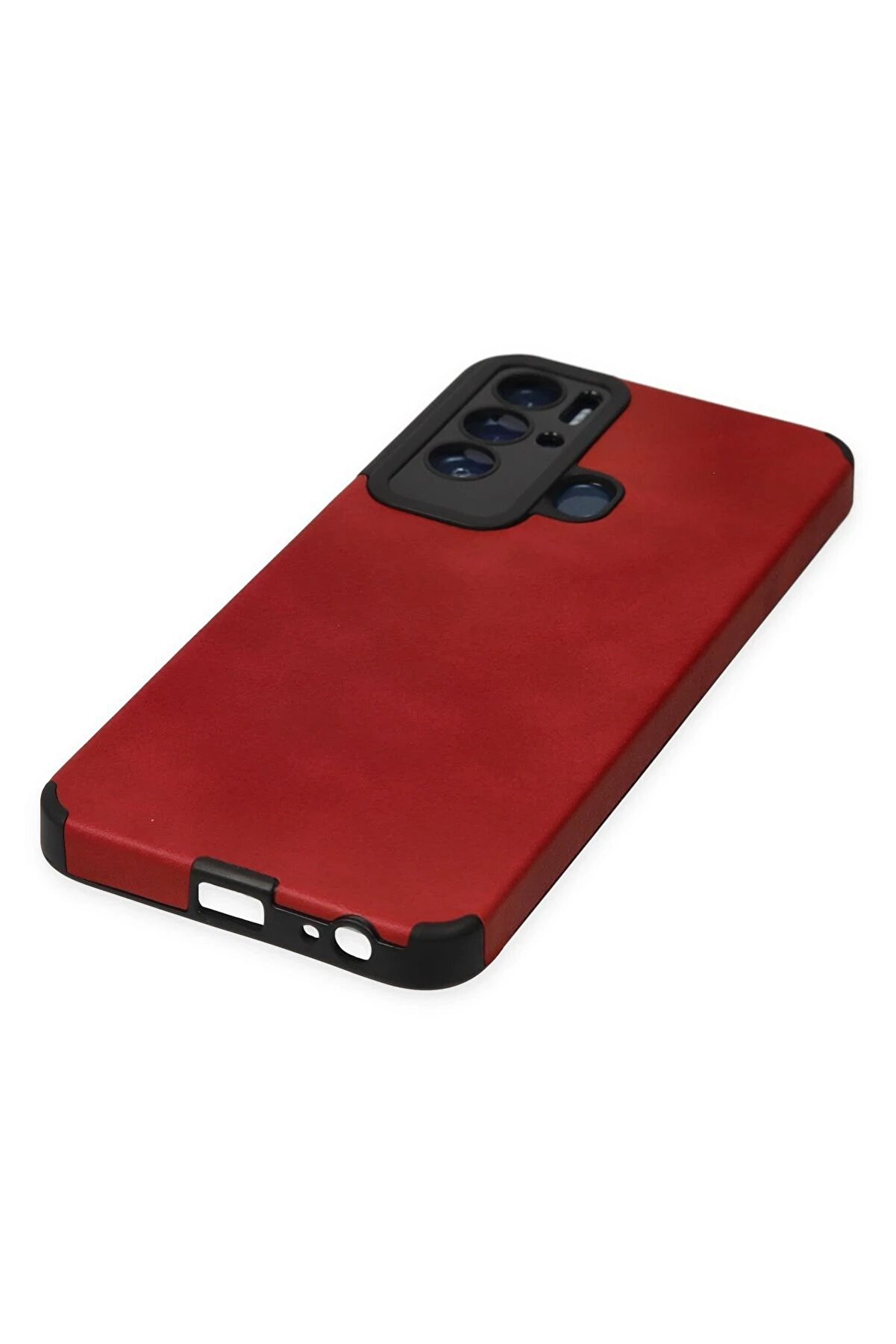 Tecno Pova Neo Kılıf Loop Deri̇ Si̇li̇kon - Kırmızı - Dropx9352-5277