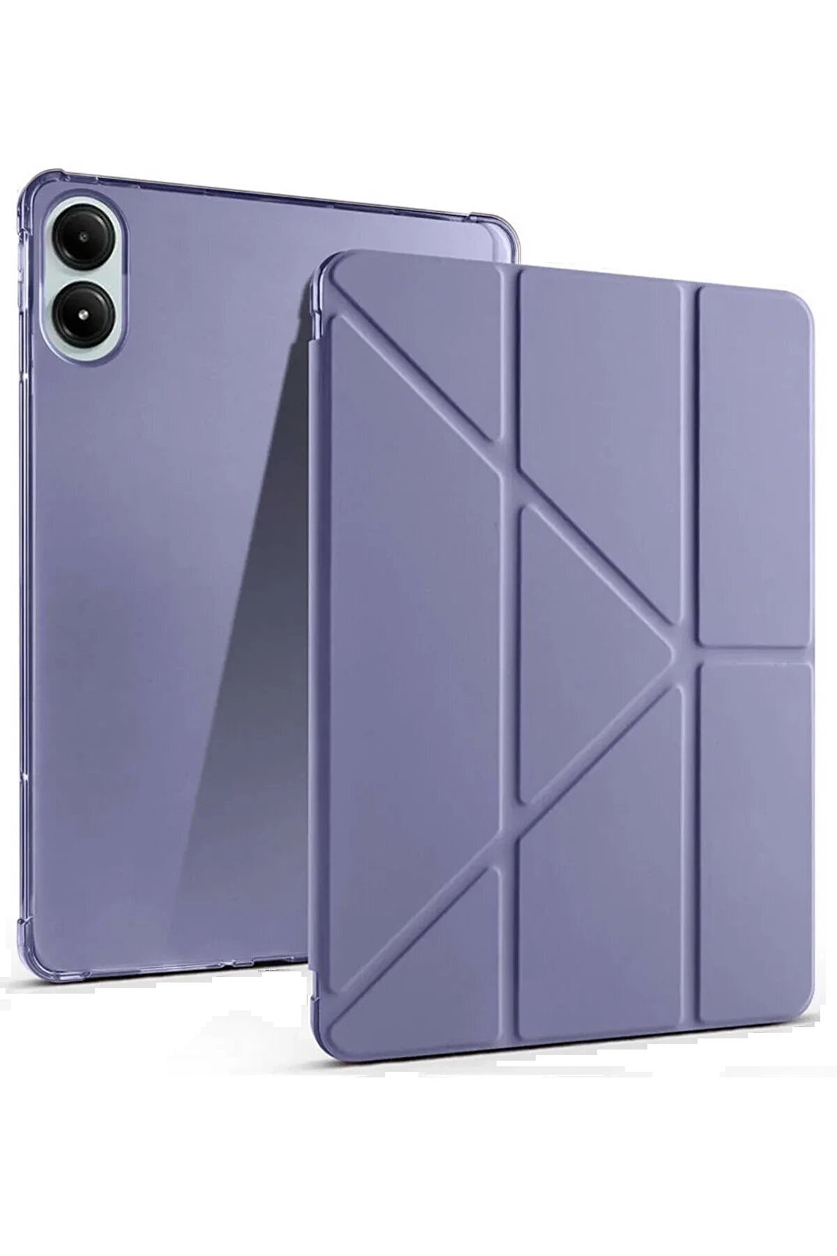 CepteToptan Xiaomi Redmi Pad Pro 12.1 Kılıf Kalemlikli Mars Tablet Kılıfı - Lila - DROPX1460-6267