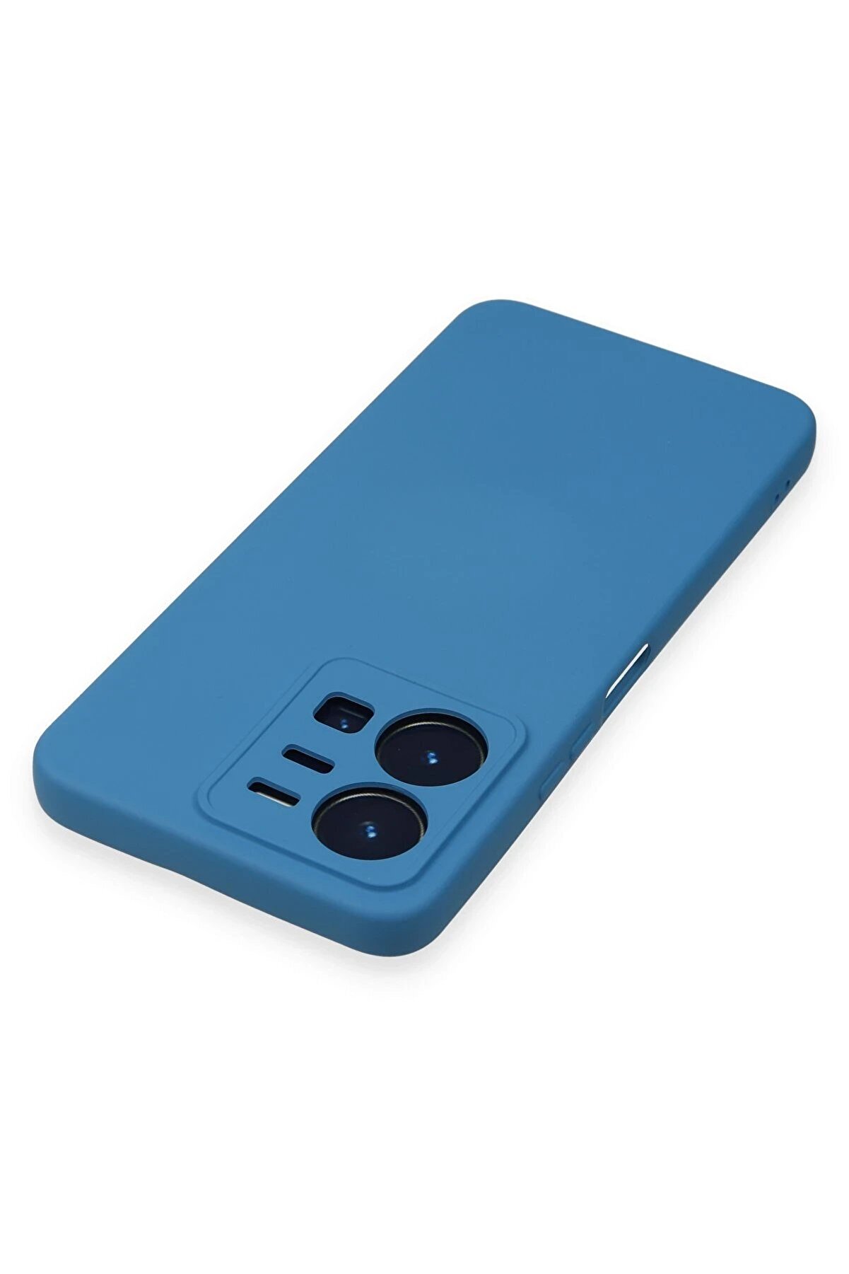 Vi̇vo Y35 Kılıf Nano İçi̇ Kadi̇fe Si̇li̇kon - Mavi̇ - Dropx6936-3082