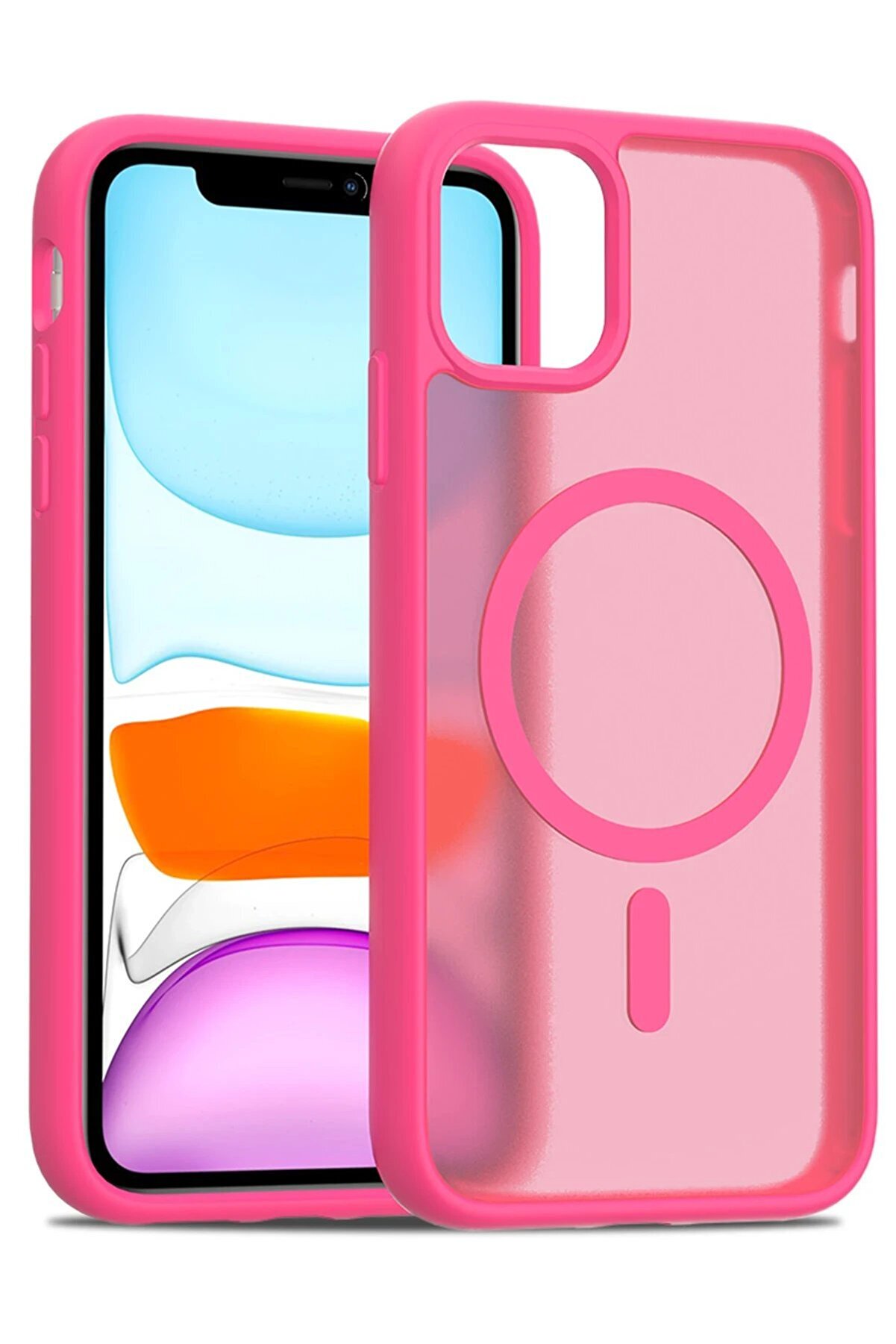 İphone 12 Jota Magsafe Kapak - Rose - Dropx7010-4181