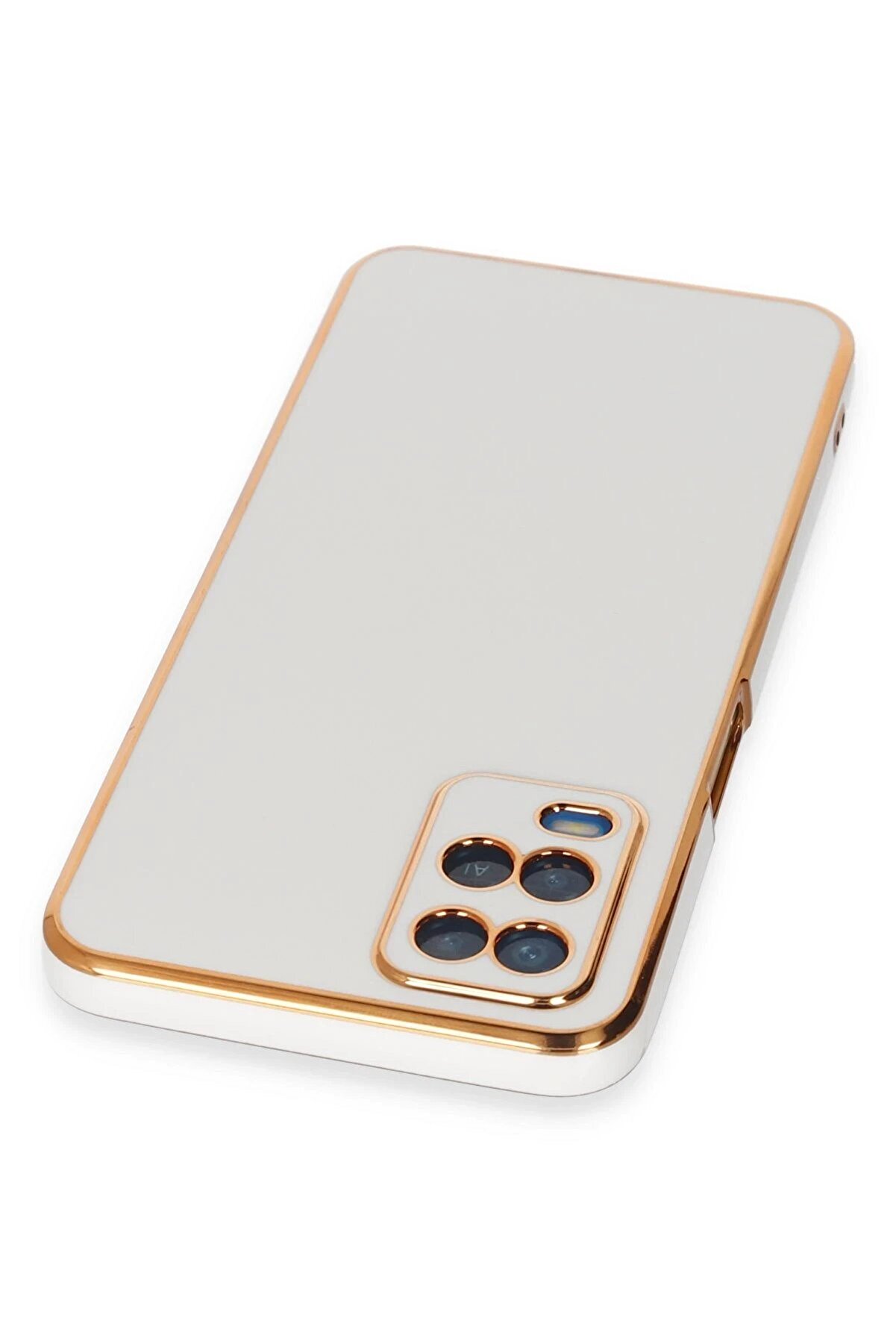 Oppo A54 4G Kılıf Volet Si̇li̇kon - Beyaz - Dropx2702-1414