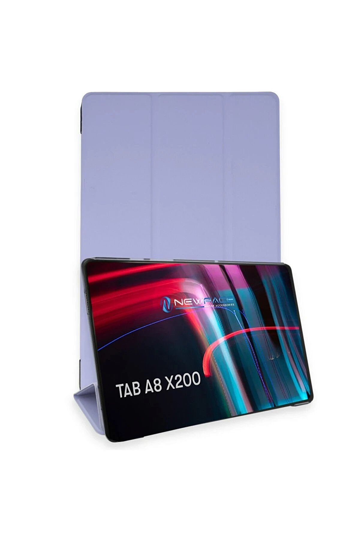 CepteToptan Samsung Galaxy X200 Tab A8 10.5 Kılıf Tablet Smart Kılıf - Lila - DROPX4092-4695