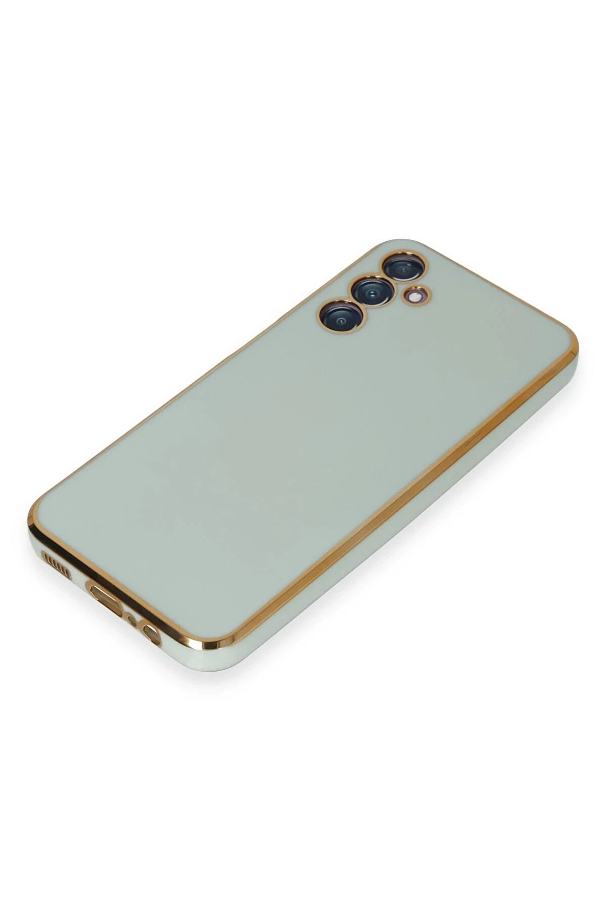Newface Samsung Galaxy M14 5G Kılıf Volet Si̇li̇kon - Açık Yeşi̇l