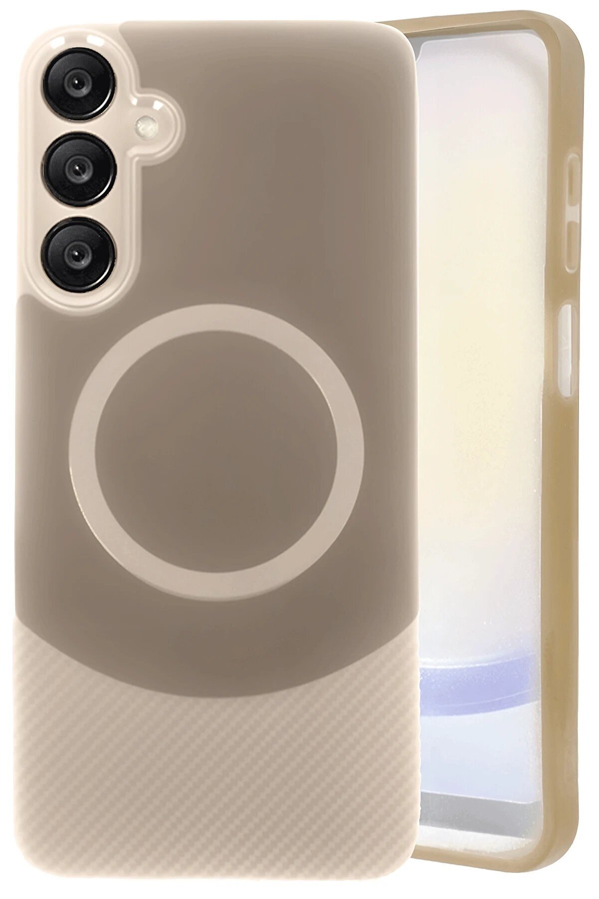 Samsung A26 Kılıf Maya Karbon Kapak - Kahverengi̇ - Dropx6392-3472