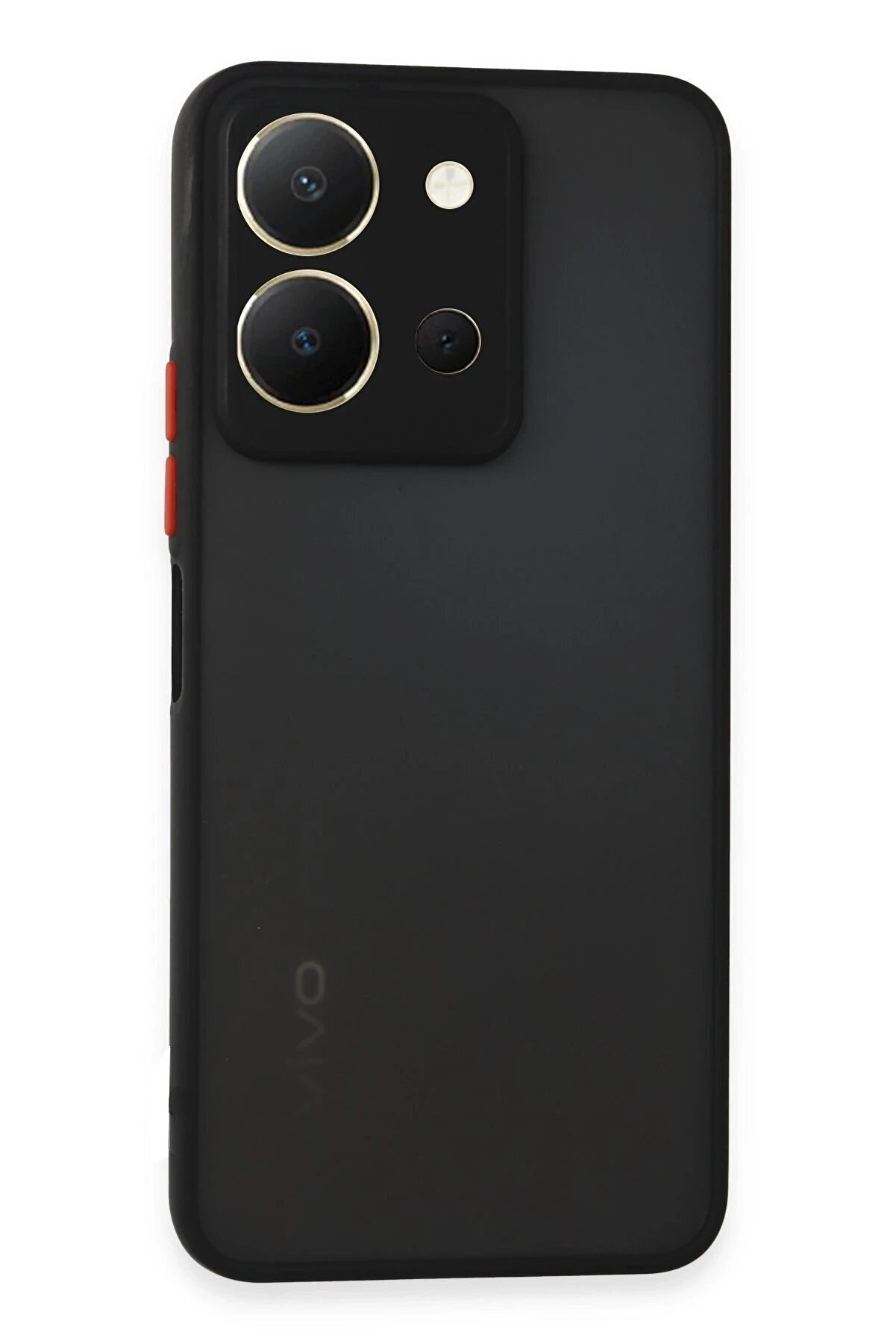 CepteToptan Vivo Y36 Kılıf Montreal Silikon Kapak - Siyah - DROPX3300-2075