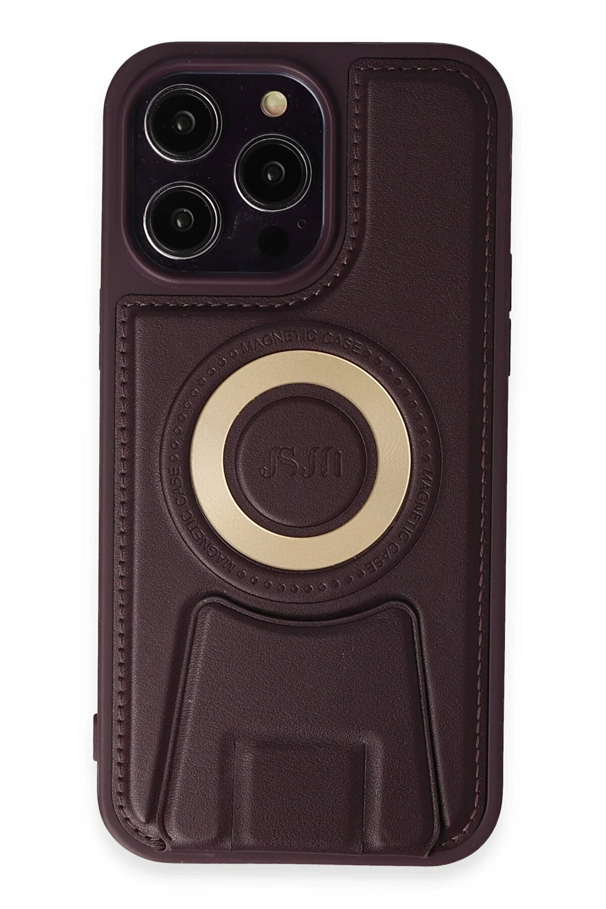 CepteToptan iPhone 14 Pro Max Kılıf Merkür Magneticsafe Standlı Kapak - Derin Mor - DROPX6842-1935