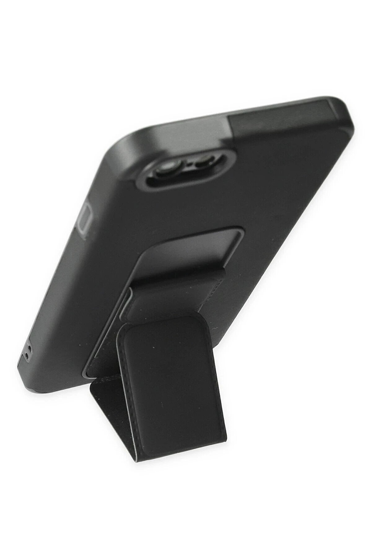 İphone 6 Kılıf Mega Standlı Si̇li̇kon - Si̇yah - Dropx9056-2728