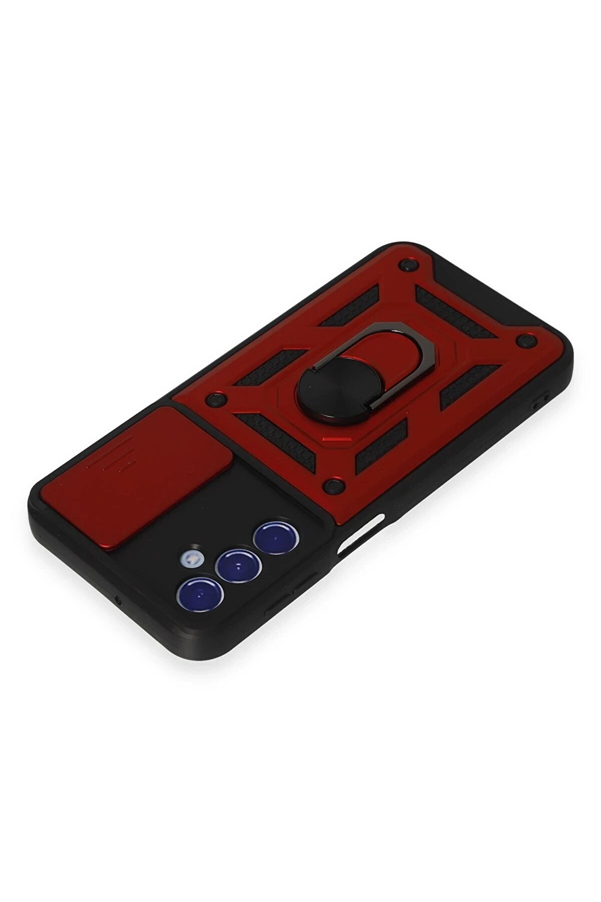 Samsung Galaxy M34 5G Kılıf Pars Lens Y&uuml;z&uuml;kl&uuml; Si̇li̇kon - Kırmızı - Dropx9482-4939