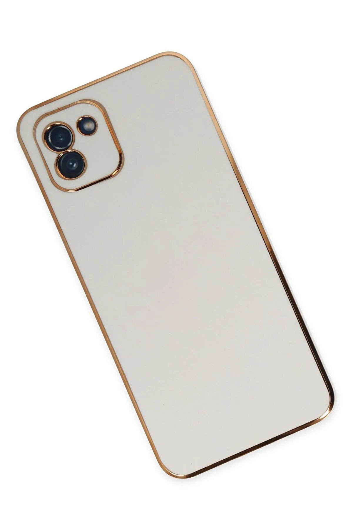 Newface Samsung Galaxy A03 Kılıf Volet Si̇li̇kon - Beyaz