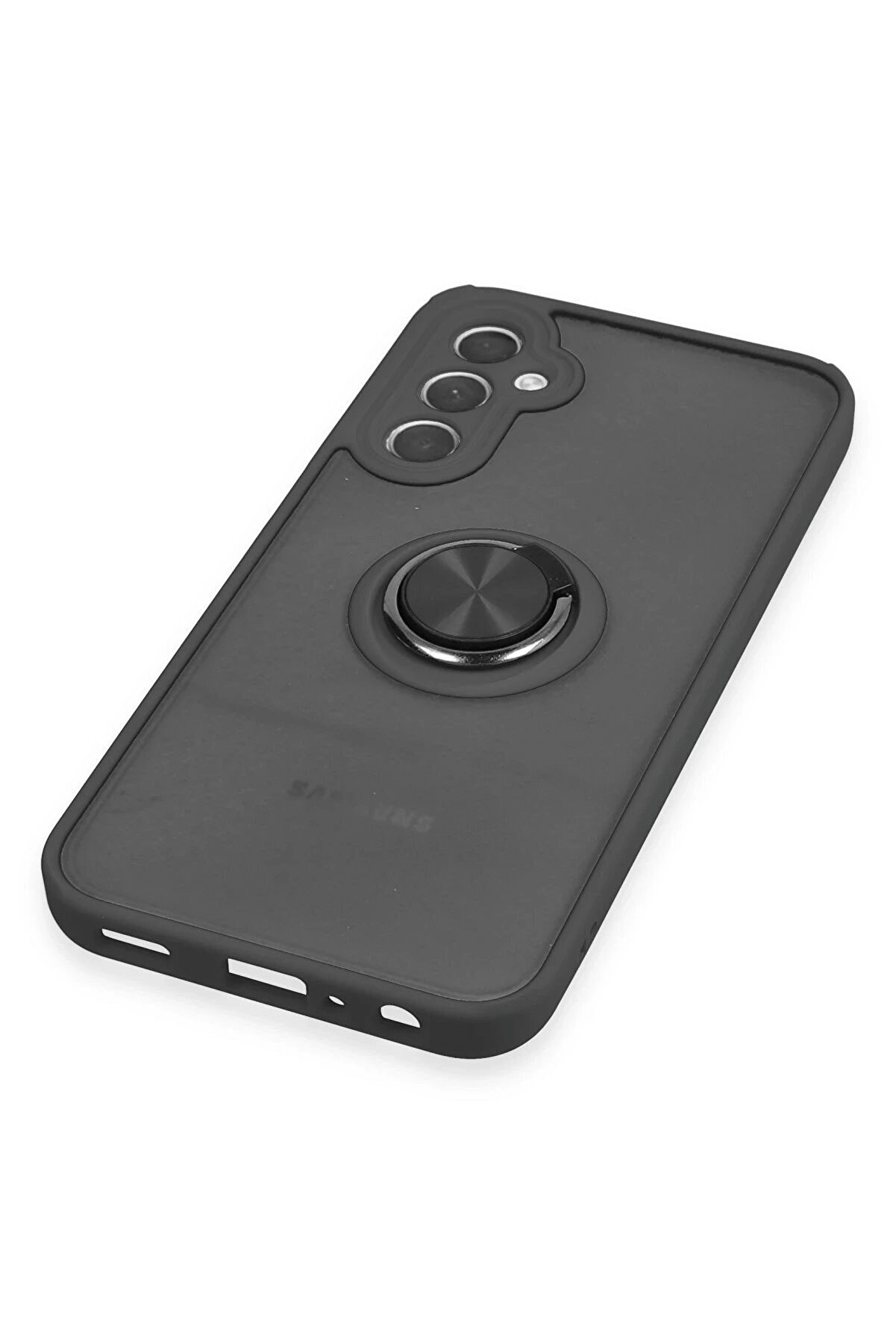 Samsung Galaxy A24 4G Kılıf Montreal Y&uuml;z&uuml;kl&uuml; Si̇li̇kon Kapak - Si̇yah - Dropx7255-6700