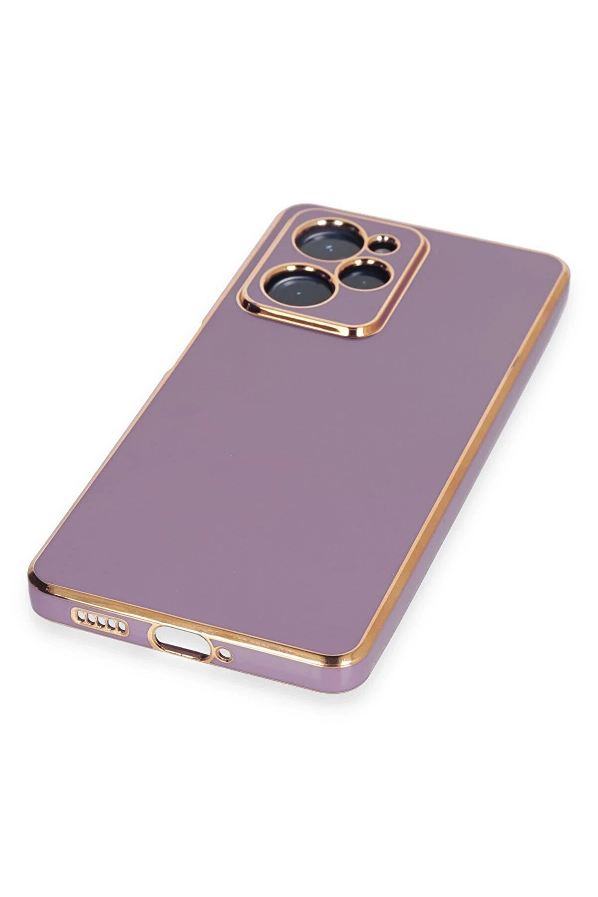 Xi̇aomi̇ Poco X5 Pro 5G Kılıf Volet Si̇li̇kon - Mor - Dropx3011-3173