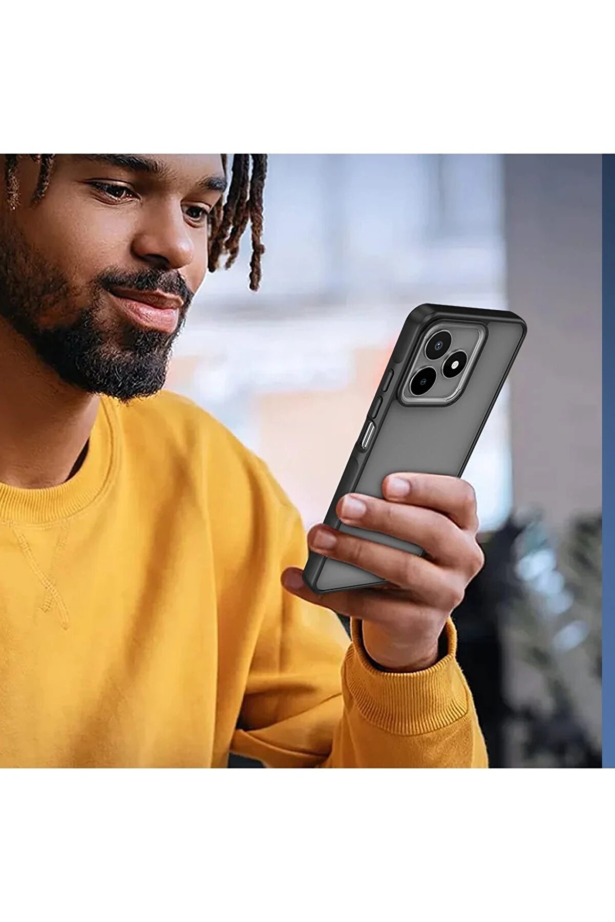 Realme C53 Kılıf Elegant Kapak - Si̇yah - Dropx3073-3116