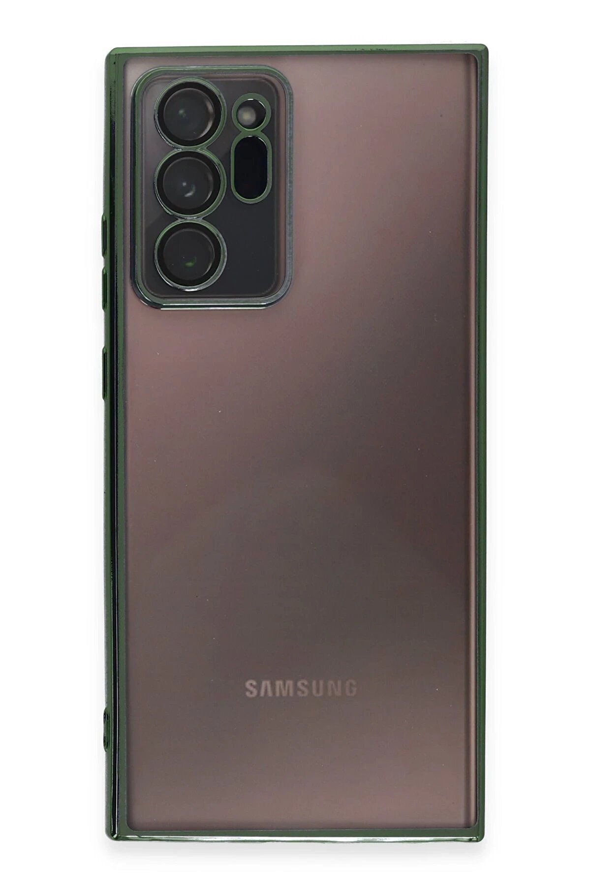 Samsung Galaxy Note 20 Ultra Kılıf Lensli̇ Si̇li̇kon - Yeşi̇l - Dropx3008-6366