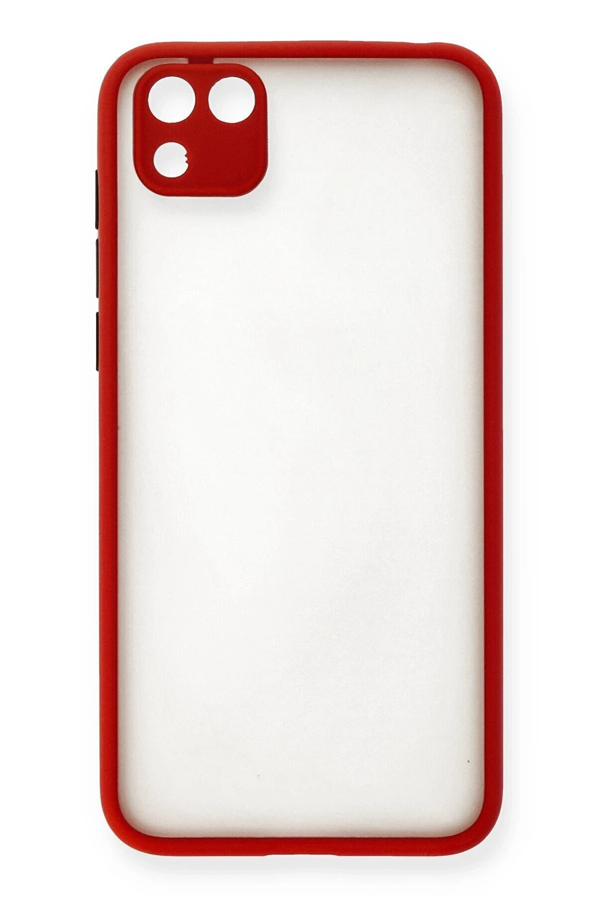 CepteToptan Huawei Y5P Kılıf Montreal Silikon Kapak - Kırmızı - DROPX2096-2609