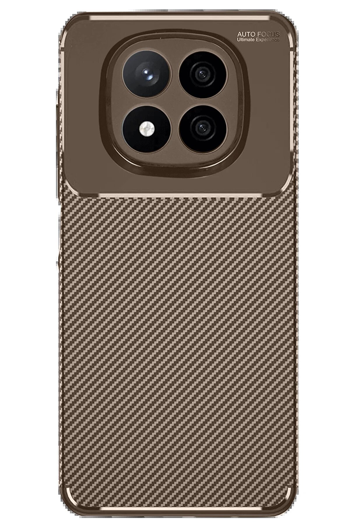 Xi̇aomi̇ Redmi̇ Note 14 Pro 4G Kılıf Auto Focus Karbon Kapak - Kahverengi̇ - Dropx5720-8151
