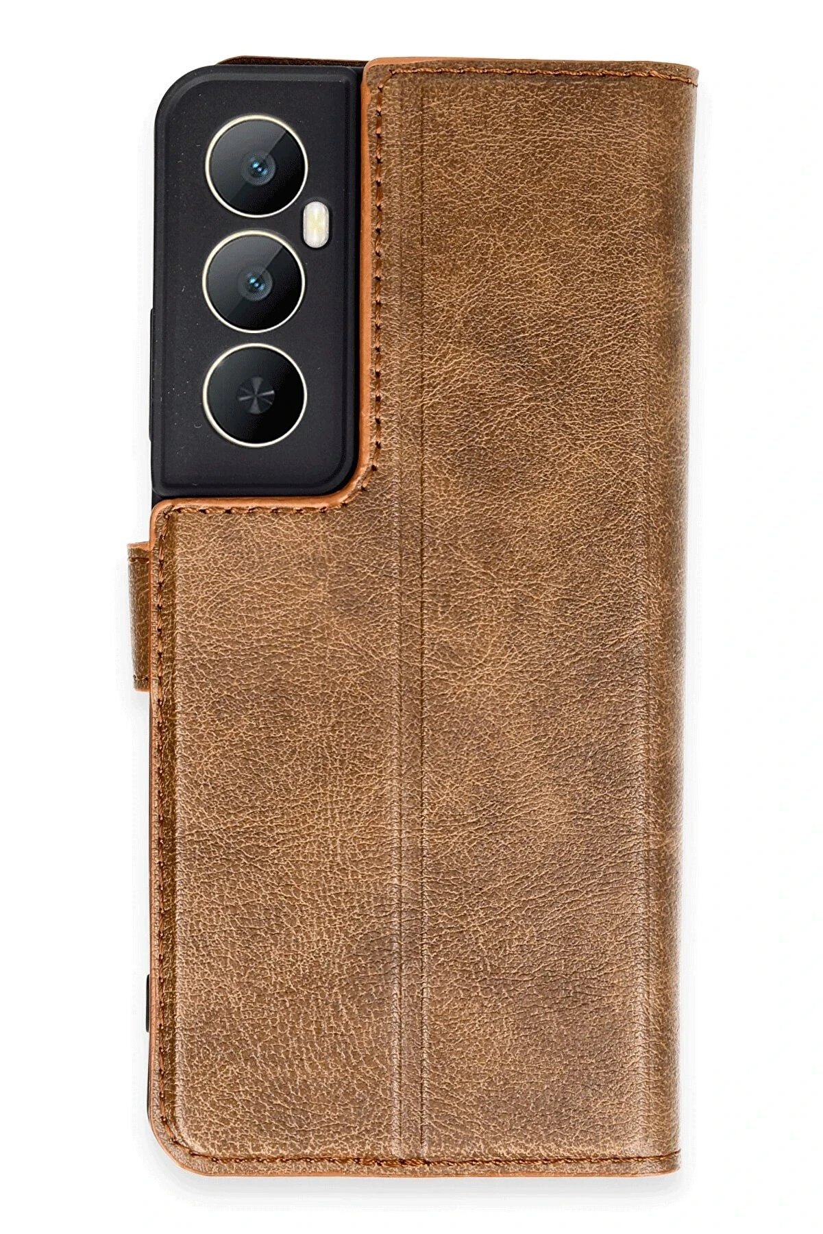 CepteToptan Realme C65 Kılıf Trend S Plus Kapaklı Kılıf - Taba - rovex1385-4710