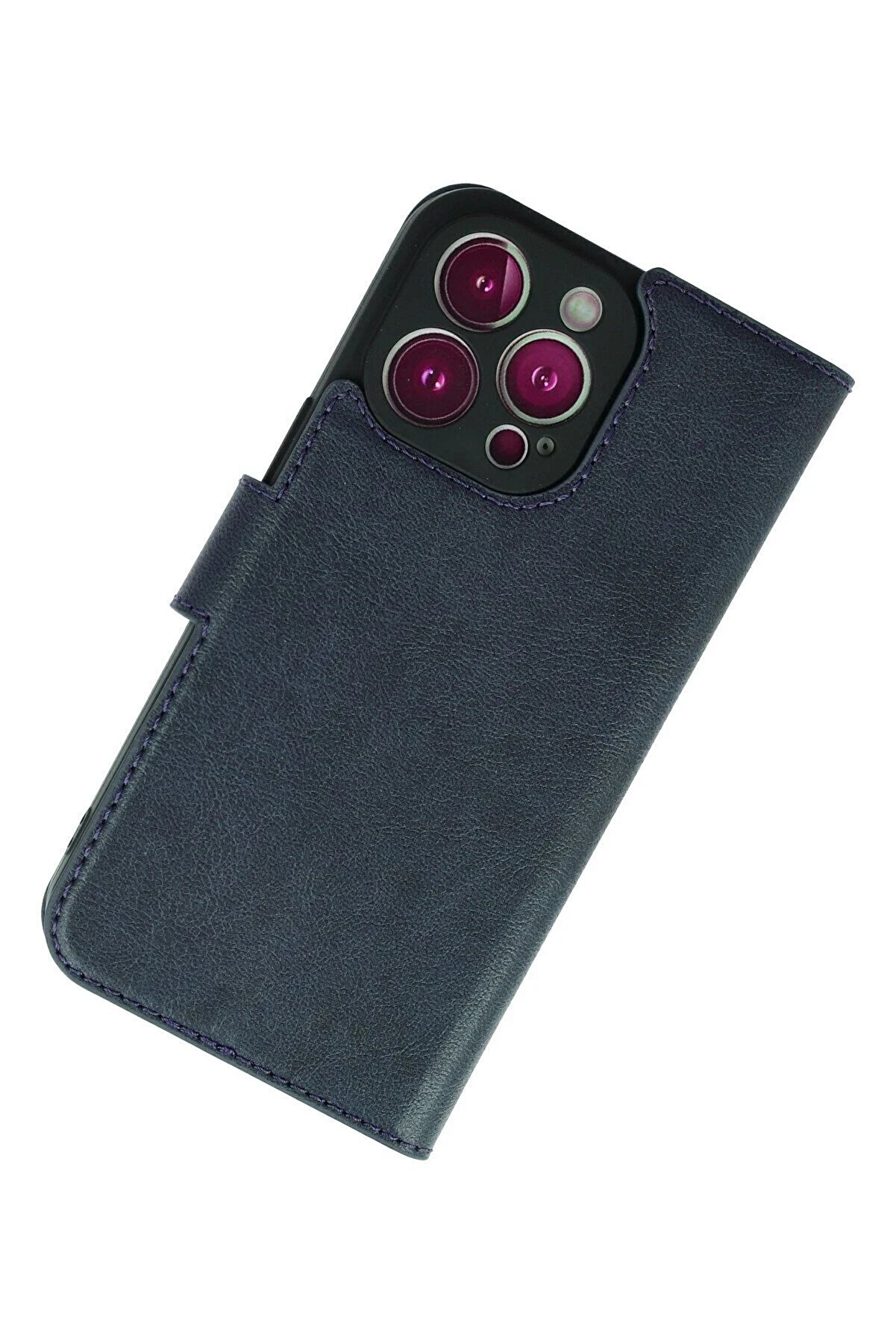 İphone 13 Pro Max Kılıf Trend S Plus Kapaklı Kılıf - Laci̇vert - Dropx6255-9240