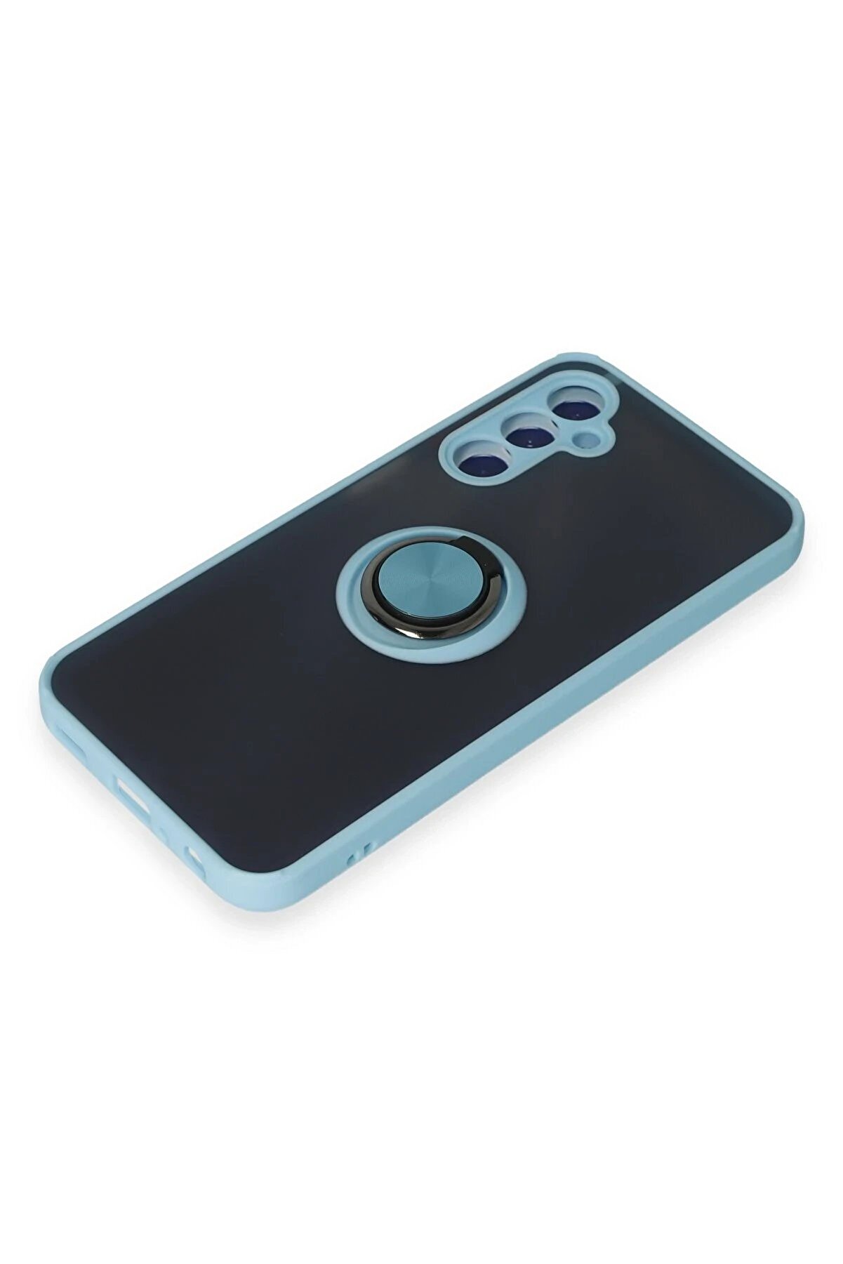 Samsung Galaxy M34 5G Kılıf Montreal Yüzüklü Si̇li̇kon Kapak - Buz Mavi̇ - Dropx5396-2970