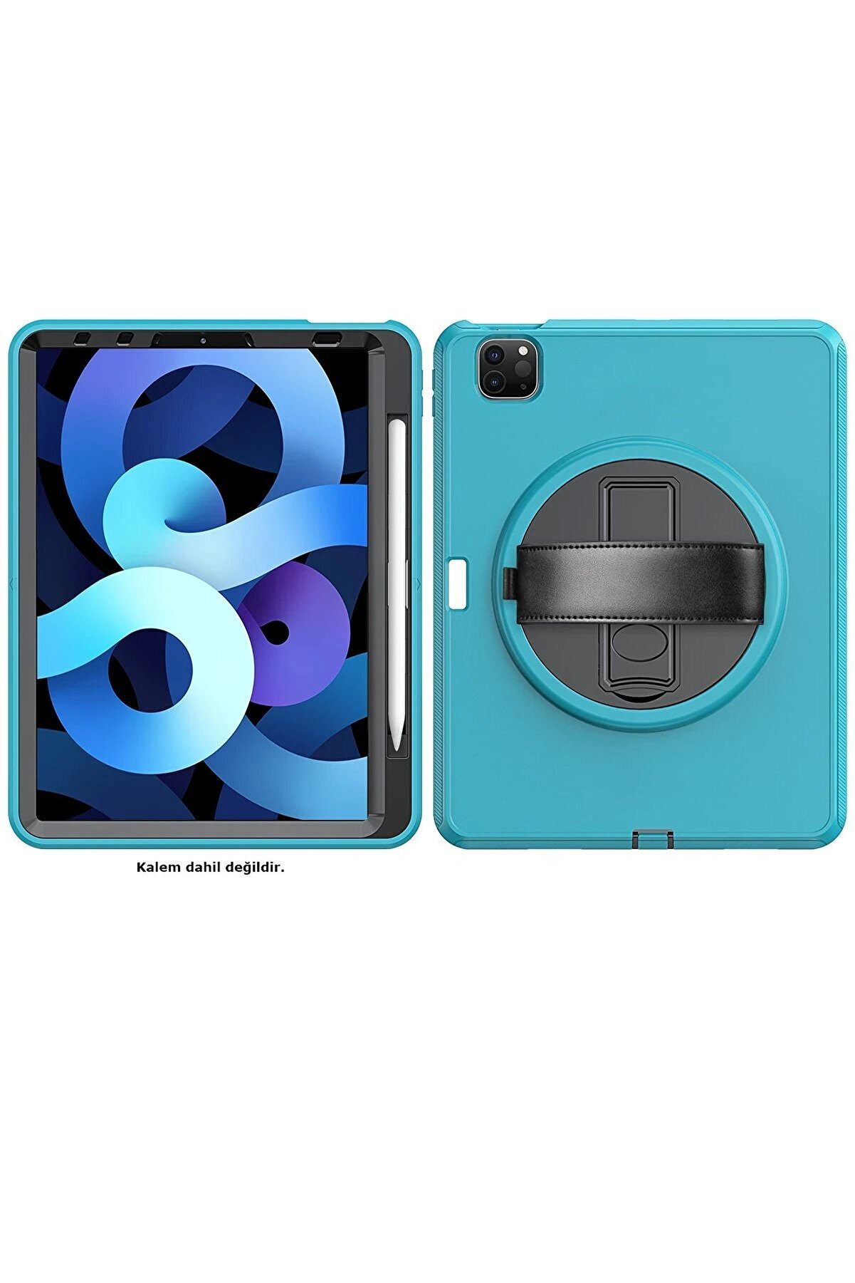 İpad Pro 11 (2018) Kılıf Hand Strap Tablet Kılıfı - Turkuaz - Dropx8437-5680