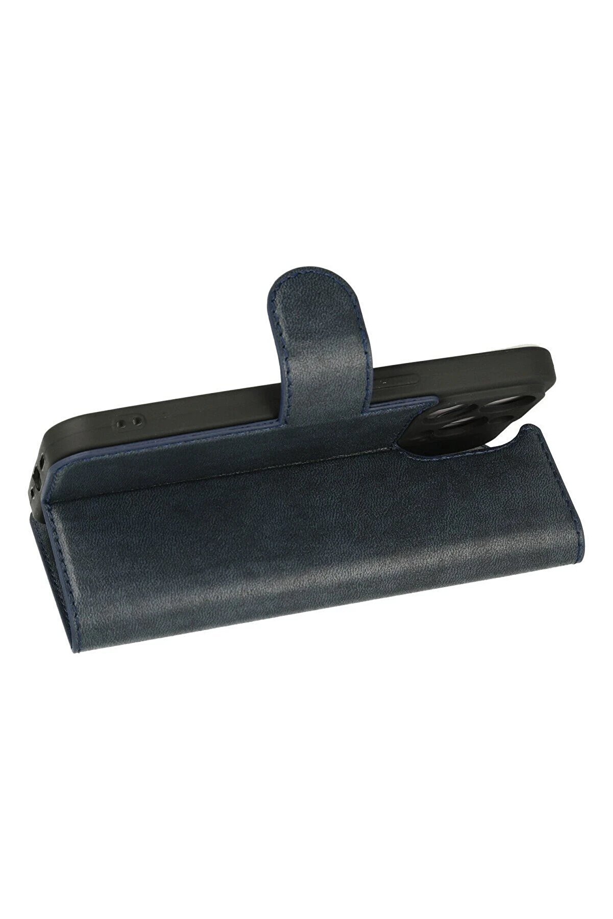 İphone 13 Pro Max Kılıf Trend S Plus Kapaklı Kılıf - Laci̇vert - Dropx6255-9240