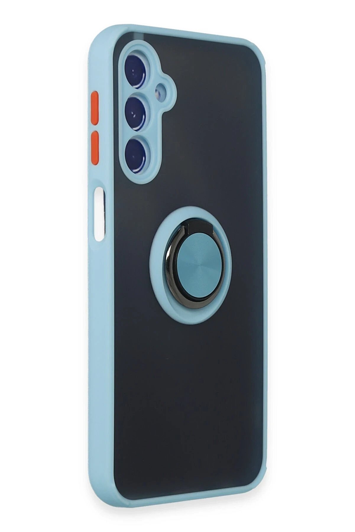 Samsung Galaxy M34 5G Kılıf Montreal Yüzüklü Si̇li̇kon Kapak - Buz Mavi̇ - Dropx5396-2970