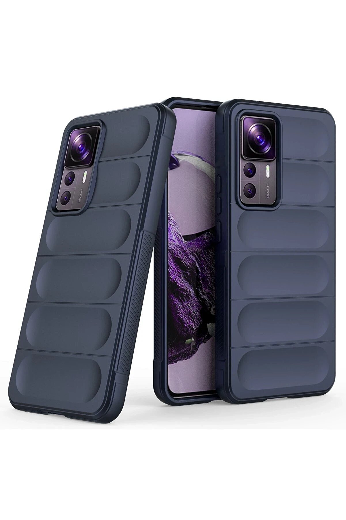 Xi̇aomi̇ Mi̇ 12T Pro Kılıf Opti̇mum Si̇li̇kon - Laci̇vert - Dropx2360-6587