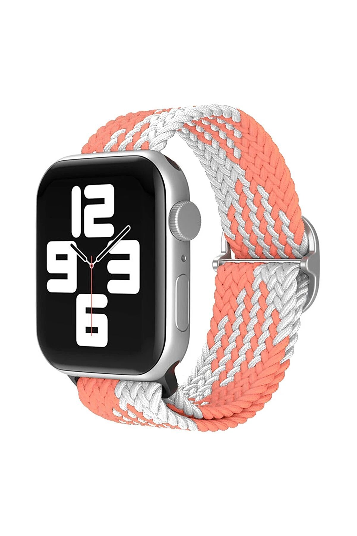 CepteToptan Watch 20mm Star Kordon - Pembe-Beyaz - DROPX9879-3800