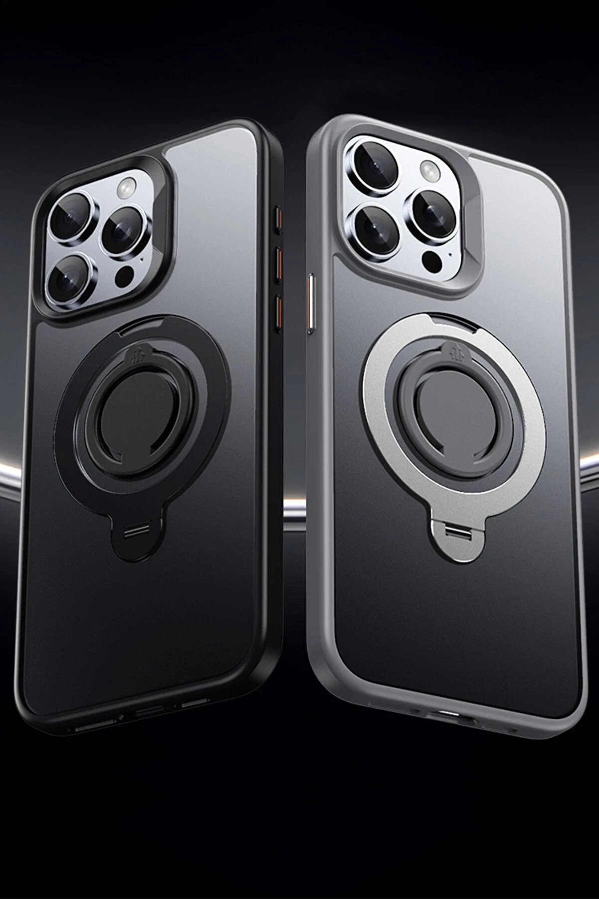 İphone 16 Pro Avatar 360 Dönen Magsafe Kapak - Laci̇vert - Dropx6285-5412