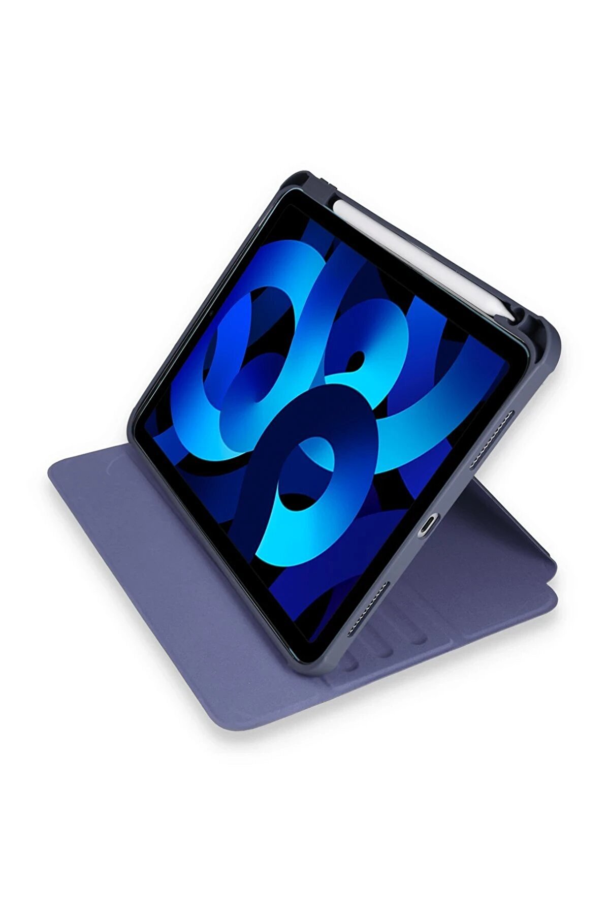 İpad 10.2 (7.Nesi̇l) Kılıf Starli̇ng 360 Kalemli̇kli̇ Tablet Kılıf - Laci̇vert - Dropx7531-3425