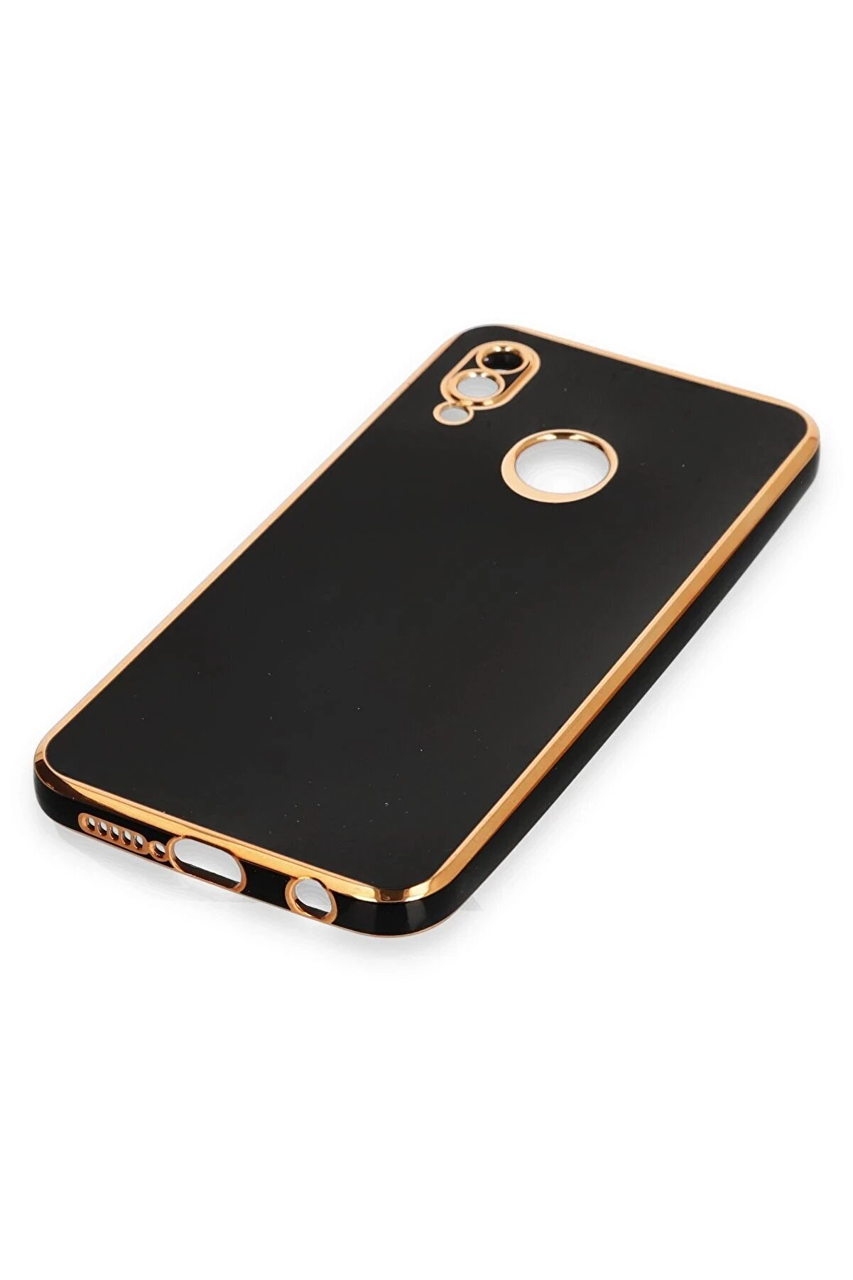 Huawei̇ P20 Li̇te Kılıf Volet Si̇li̇kon - Si̇yah - Dropx4787-3488