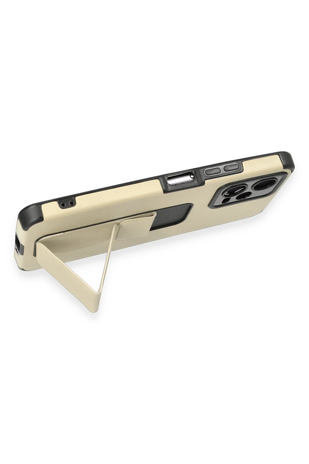 Xi̇aomi̇ Poco X5 5G Kılıf Mega Standlı Si̇li̇kon - Gold - Dropx4858-2761