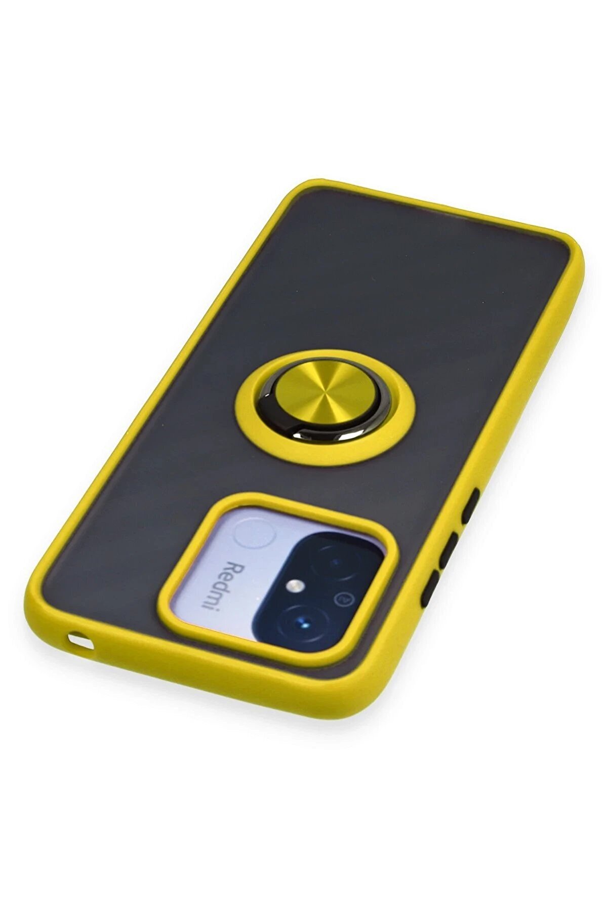 Xi̇aomi̇ Redmi̇ 12C Kılıf Montreal Yüzüklü Si̇li̇kon Kapak - Sarı - Dropx1180-1229