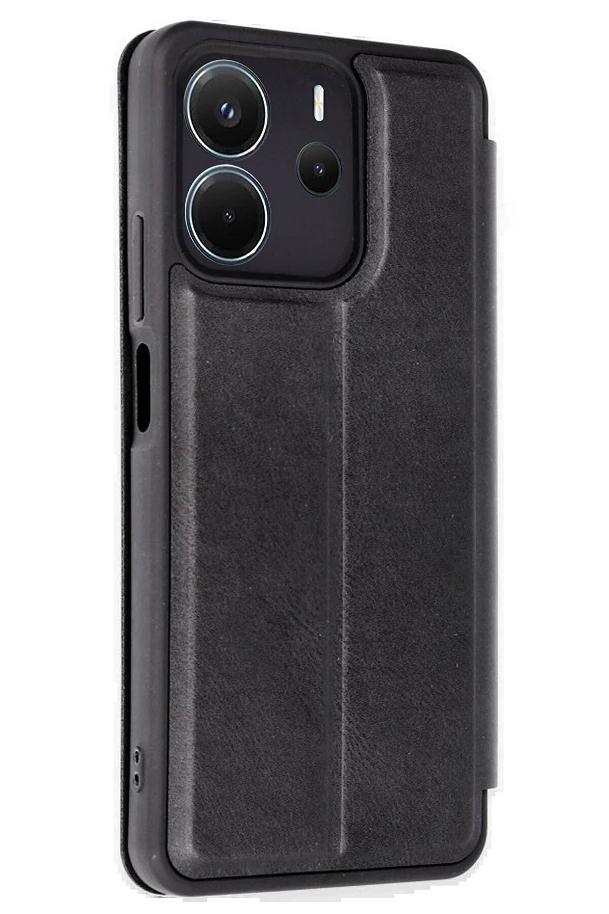 Xi̇aomi̇ Redmi̇ Note 14 4G Kılıf Fli̇p Cover - Si̇yah - Dropx1036-9299