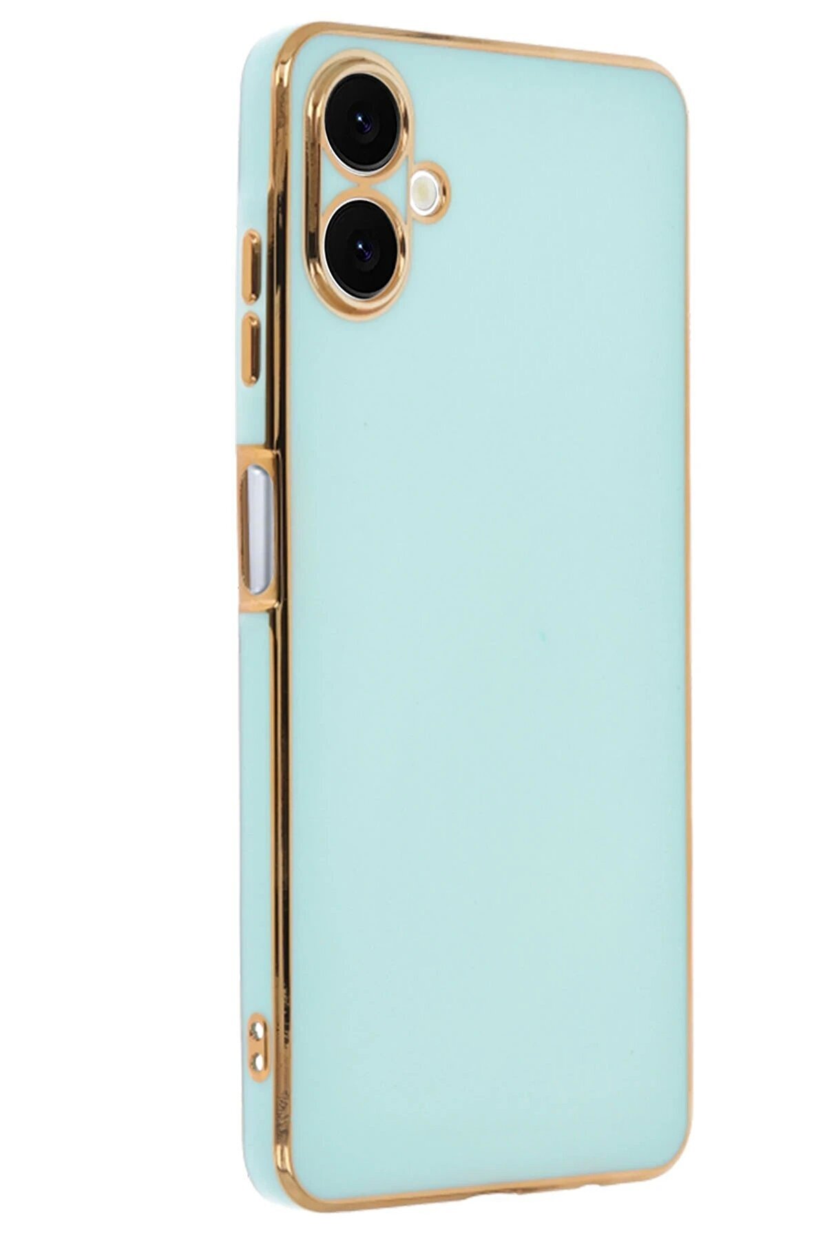 Samsung Galaxy A06 Kılıf Volet Si̇li̇kon - A&ccedil;ık Yeşi̇l - Dropx8345-5106