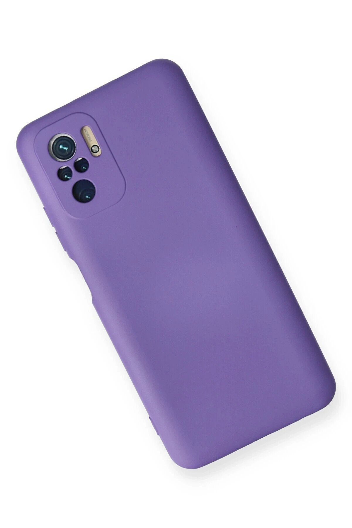 Xi̇aomi̇ Redmi̇ Note 10 Kılıf Nano İçi̇ Kadi̇fe Si̇li̇kon - Mor - Dropx9748-3885