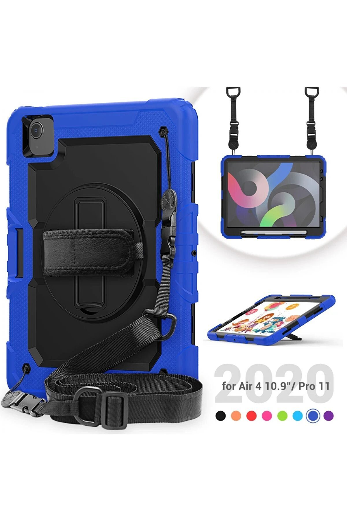 İpad Pro 11 (2020) Kılıf Pars Tablet Kapak - Mavi̇ - Dropx6248-7024