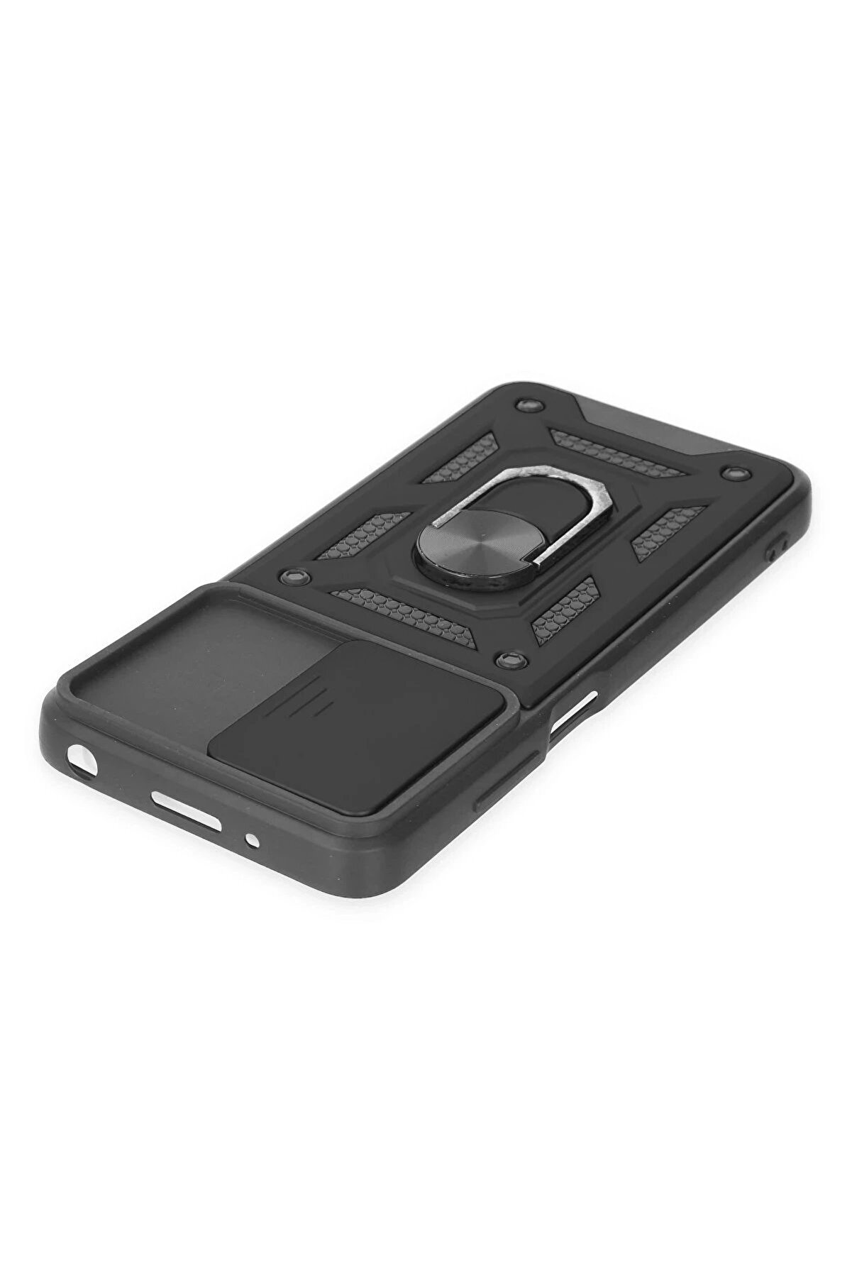 Xi̇aomi̇ Redmi̇ 10 2022 Kılıf Pars Lens Yüzüklü Si̇li̇kon - Si̇yah - Dropx4151-2346