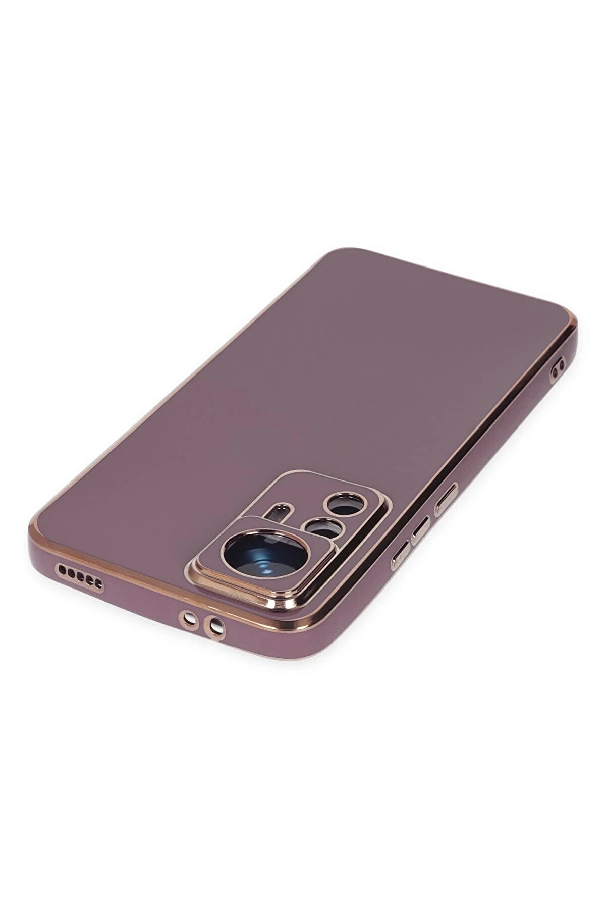Xi̇aomi̇ Mi̇ 12T Pro Kılıf Volet Si̇li̇kon - Mor - Dropx5334-6365